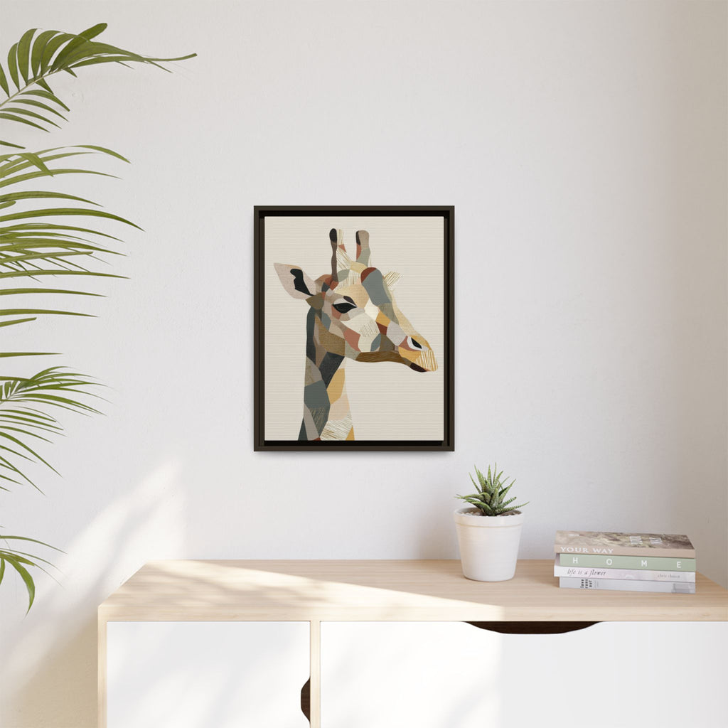 Geometric Giraffe: Cubist Wildlife Abstraction, Polygon Animal Portrait   |  Personalized & Custom Orders Available