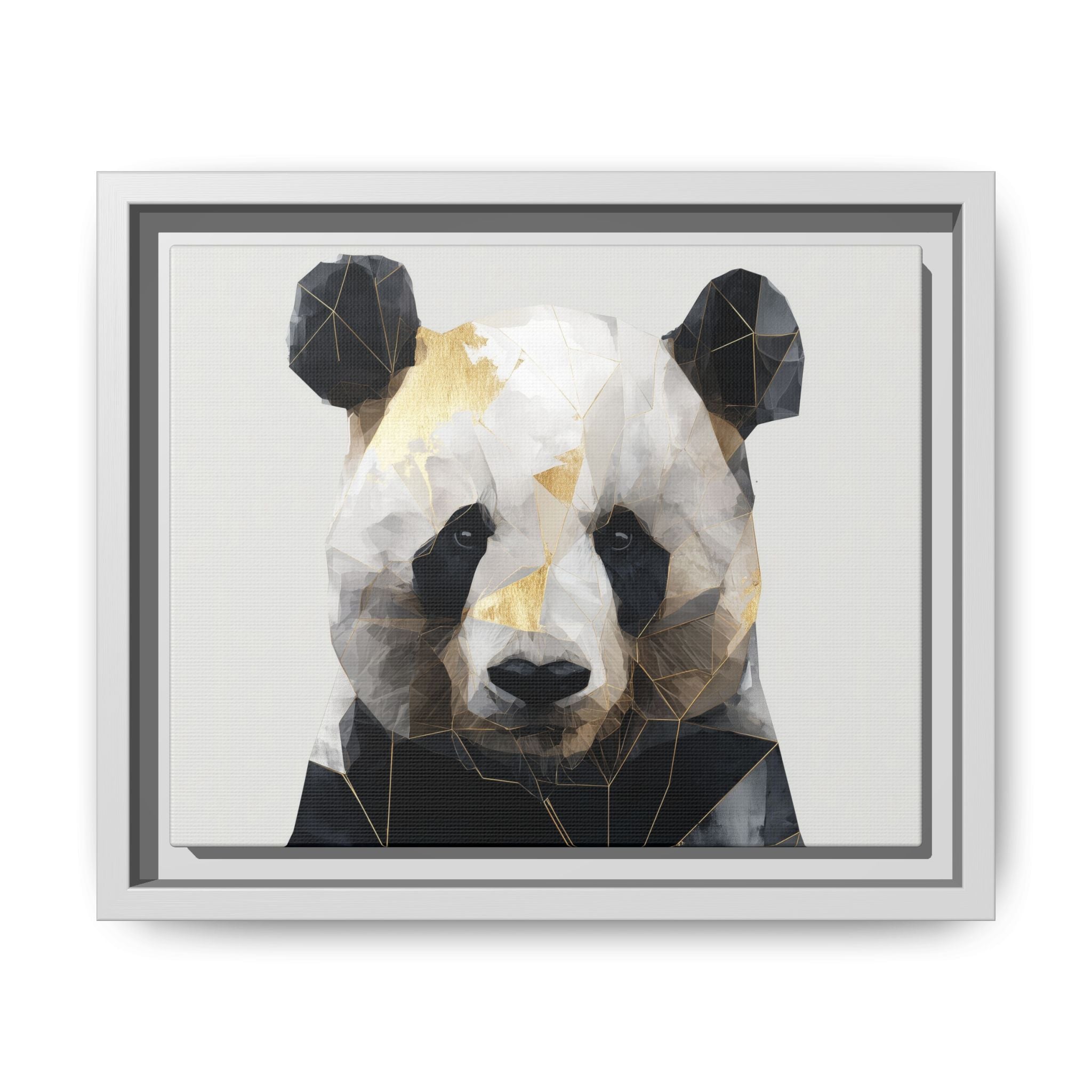 Fractal Panda: Geometric Digital Art, Low Poly Wildlife Portrait   |  Personalized & Custom Orders Available