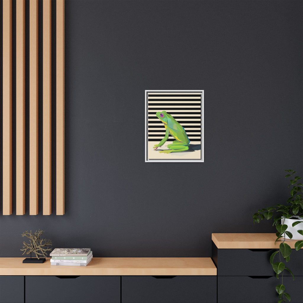 Geometric Frog: Minimalist Animal Portrait, Modern Graphic Design   |    Custom Orders Available