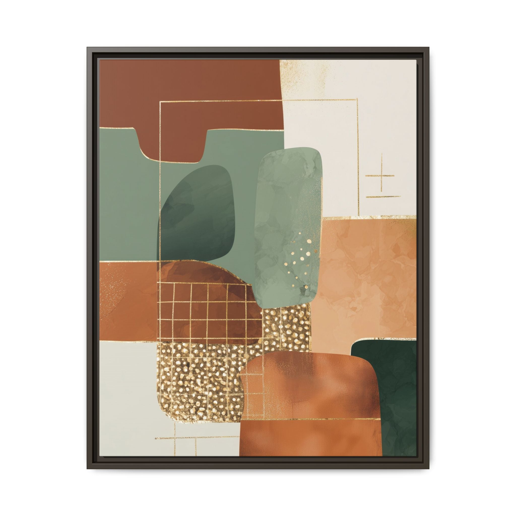 Geometric Harmony: Abstract Minimalist Art, Mid-Century Modern Design, Organic Shapes Composition   |   Custom Orders Accepted