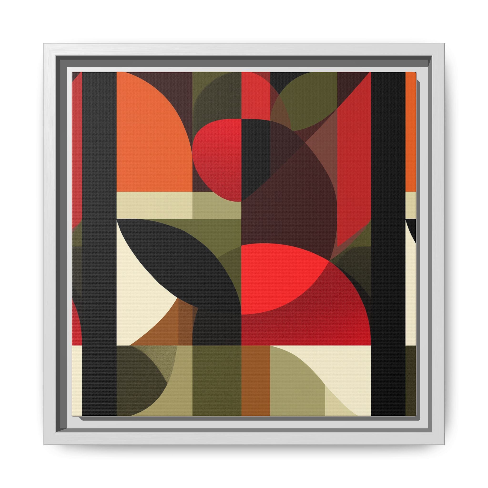 Geometric Fusion: Modern Abstract Composition, Cubist Color Blocks, Architectural Form Harmony   |   Custom Orders Accepted