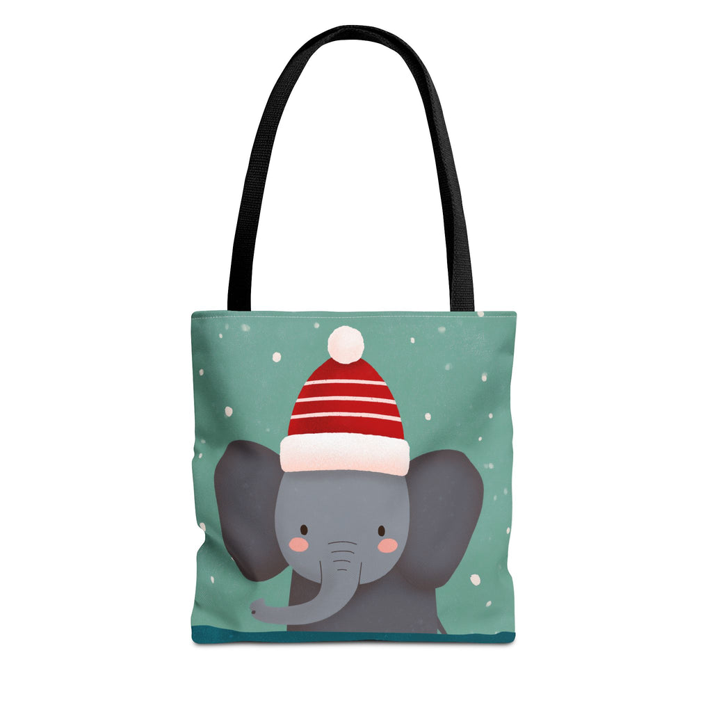 Cute Christmas Elephant Tote Bag (AOP)