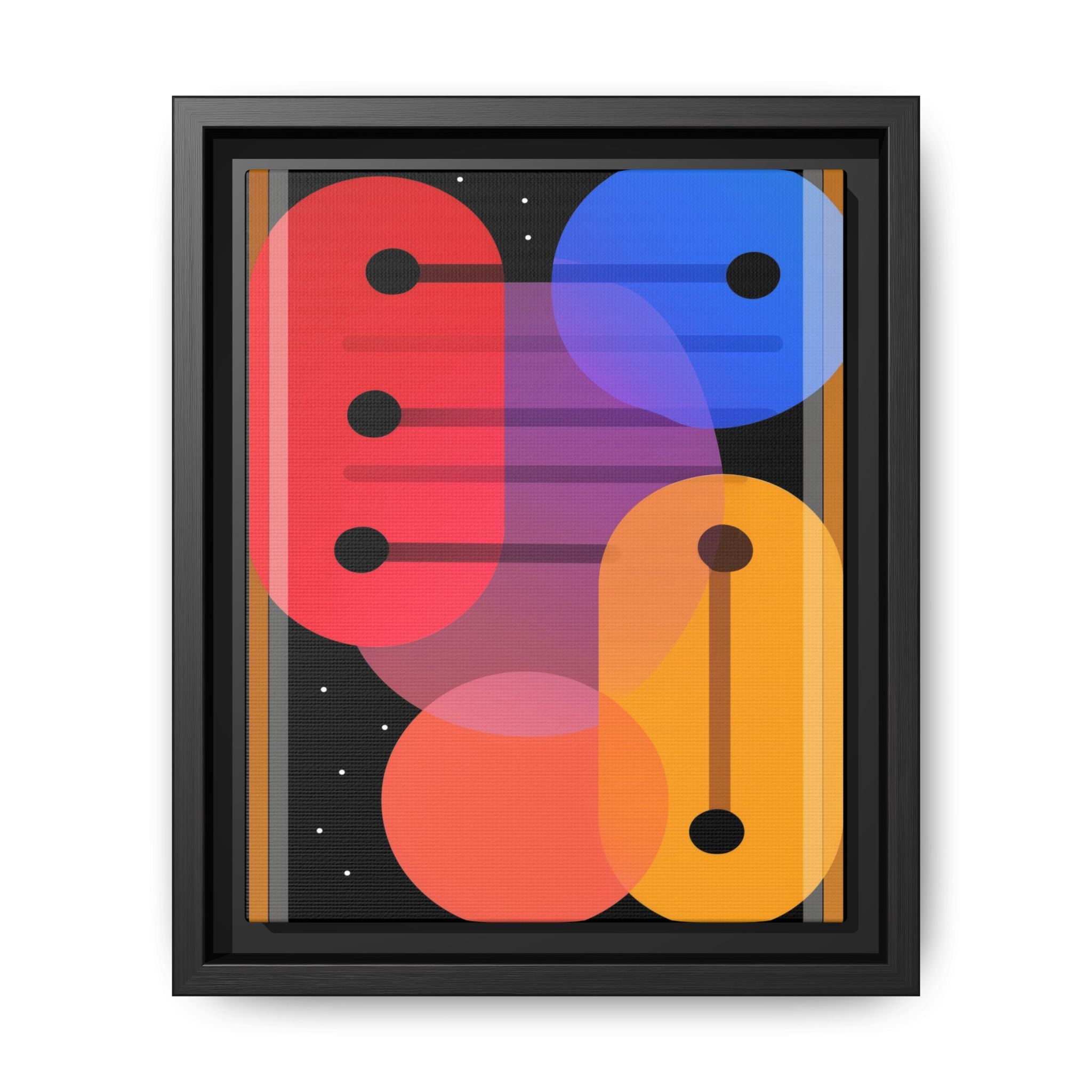 Celestial Geometry: Organic Shapes in Motion, Digital Abstract Composition, Vibrant Color Intersections   |   Custom Orders Accepted