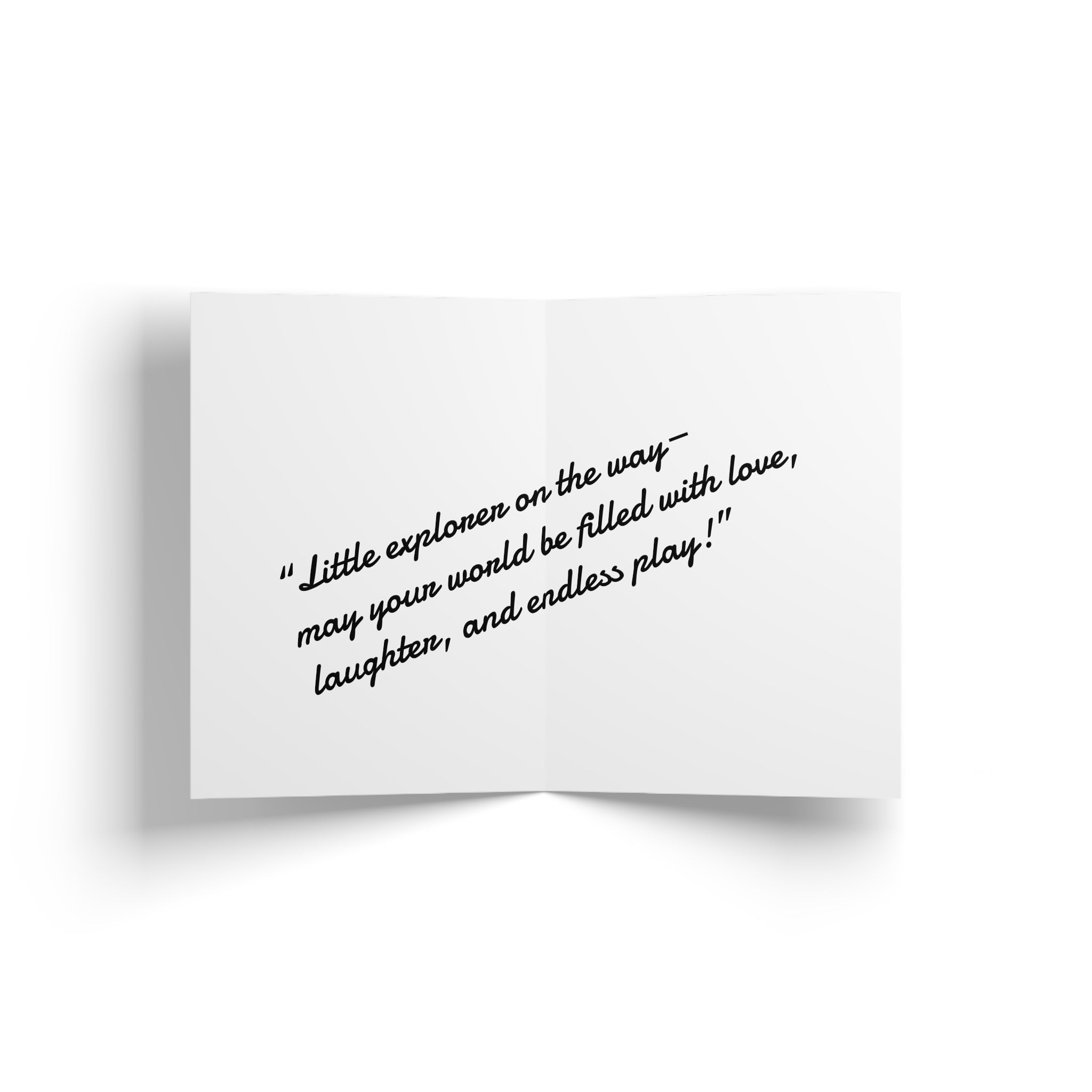 Baby Boy Card — Blue Cloud Newborn Greeting Card