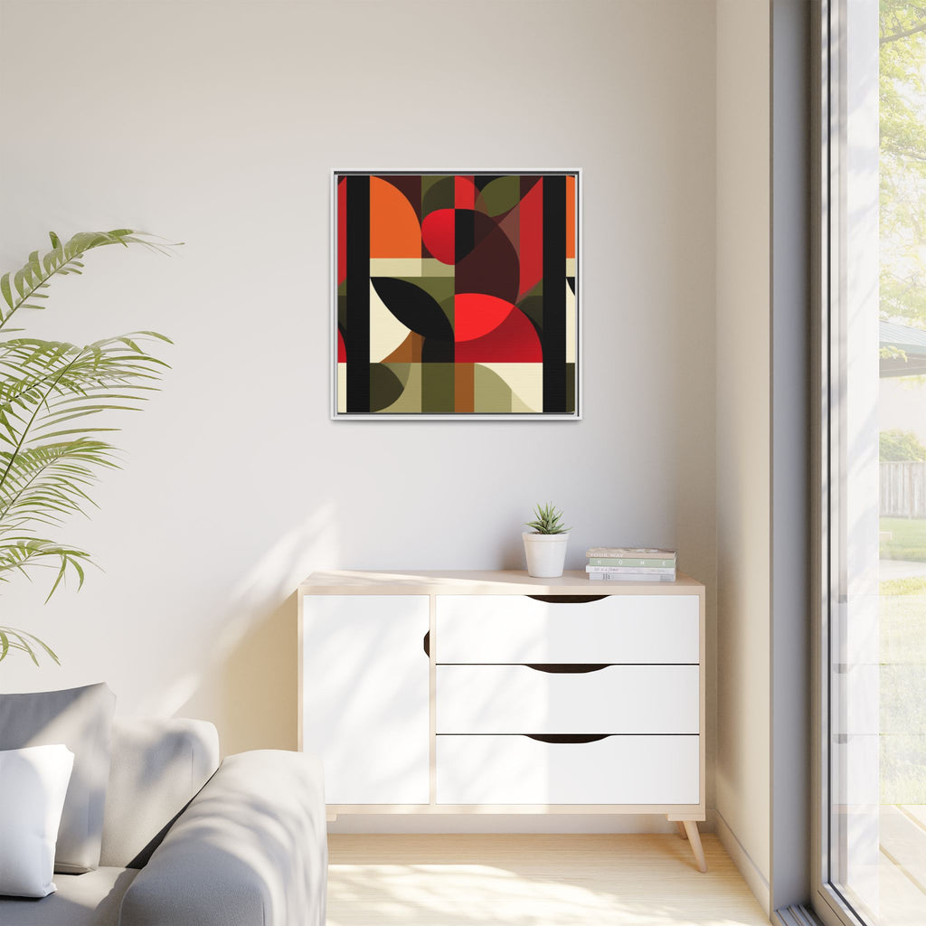 Geometric Fusion: Modern Abstract Composition, Cubist Color Blocks, Architectural Form Harmony   |   Custom Orders Accepted