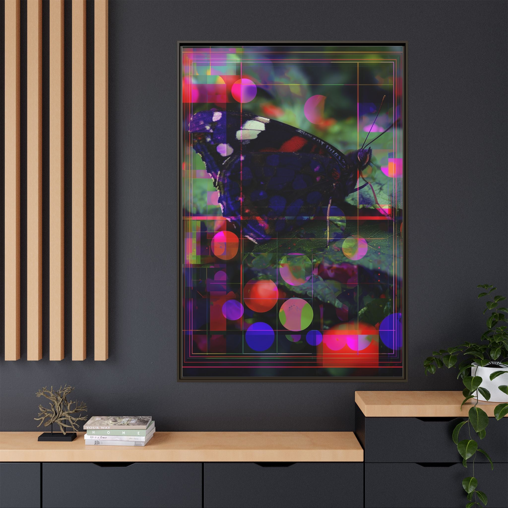 Metamorphic Glitch: Digital Nature Remix, Butterfly Geometric Distortion   |    Custom Orders Available