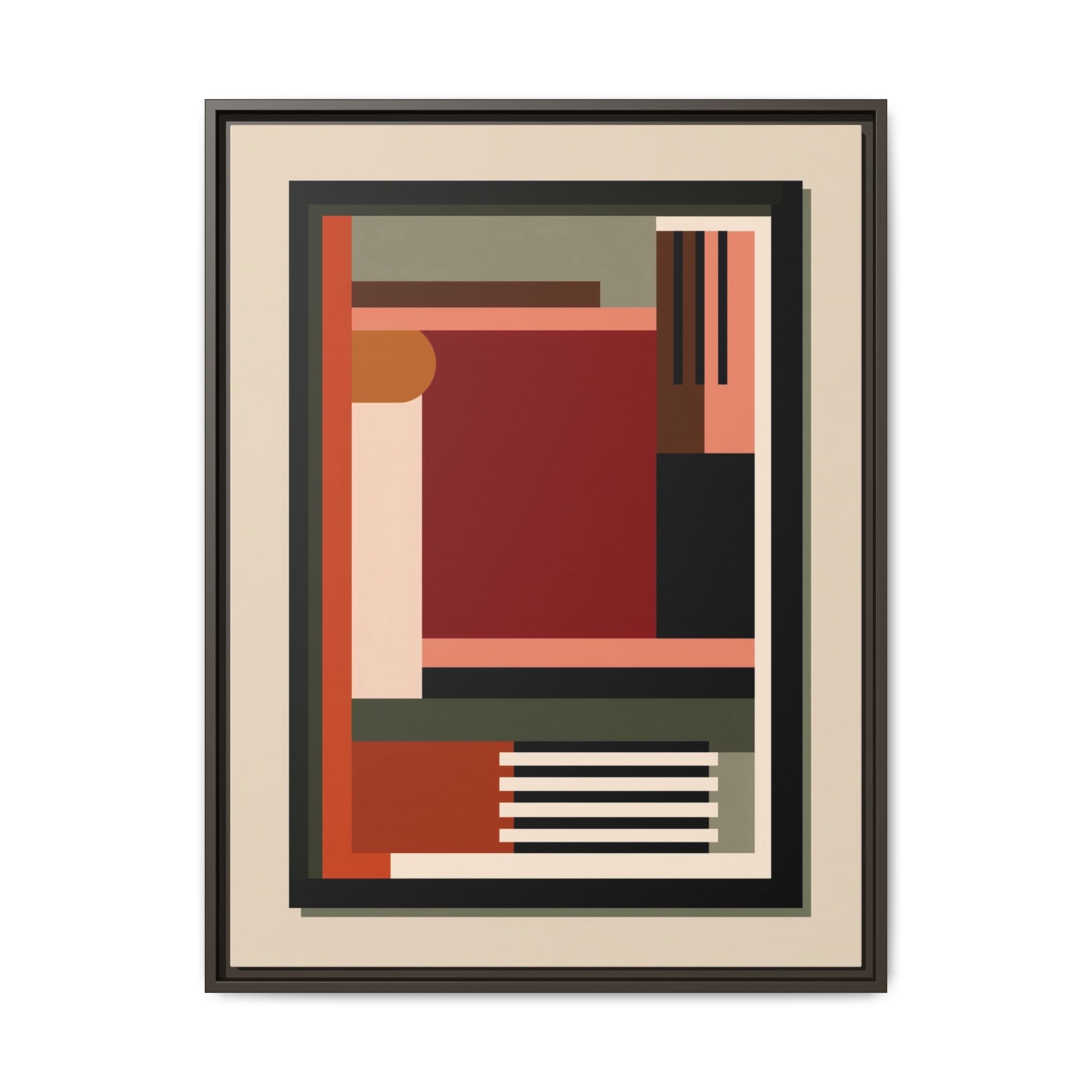 Architectural Geometries: Modern Abstract Composition, Bauhaus-Inspired Design, Geometric Color Blocking   |   Custom Orders Accepted