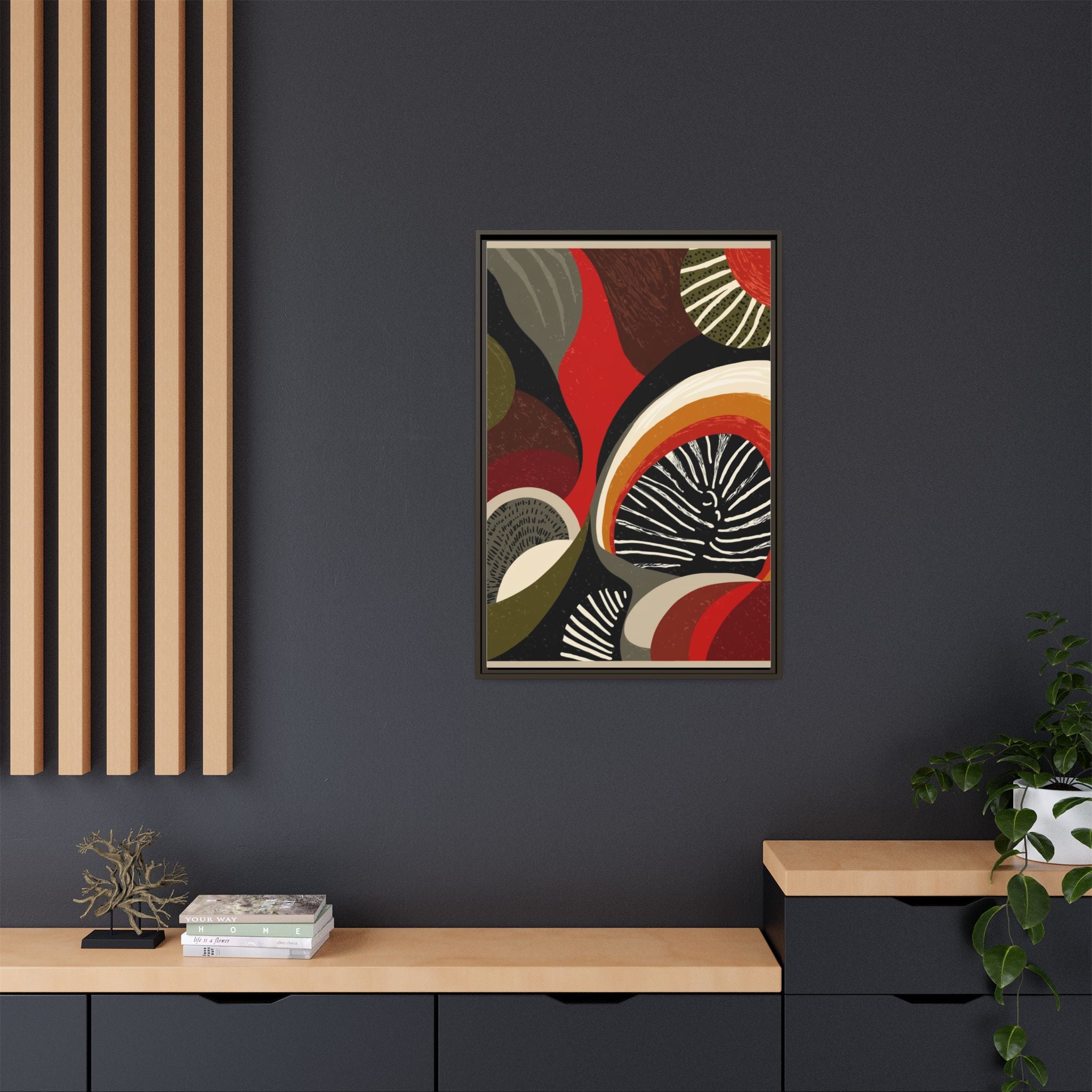 Geometric Rhythm: Abstract Composition, Mid-Century Modern Art, Radial Design Inspiration   |   Custom Orders Accepted