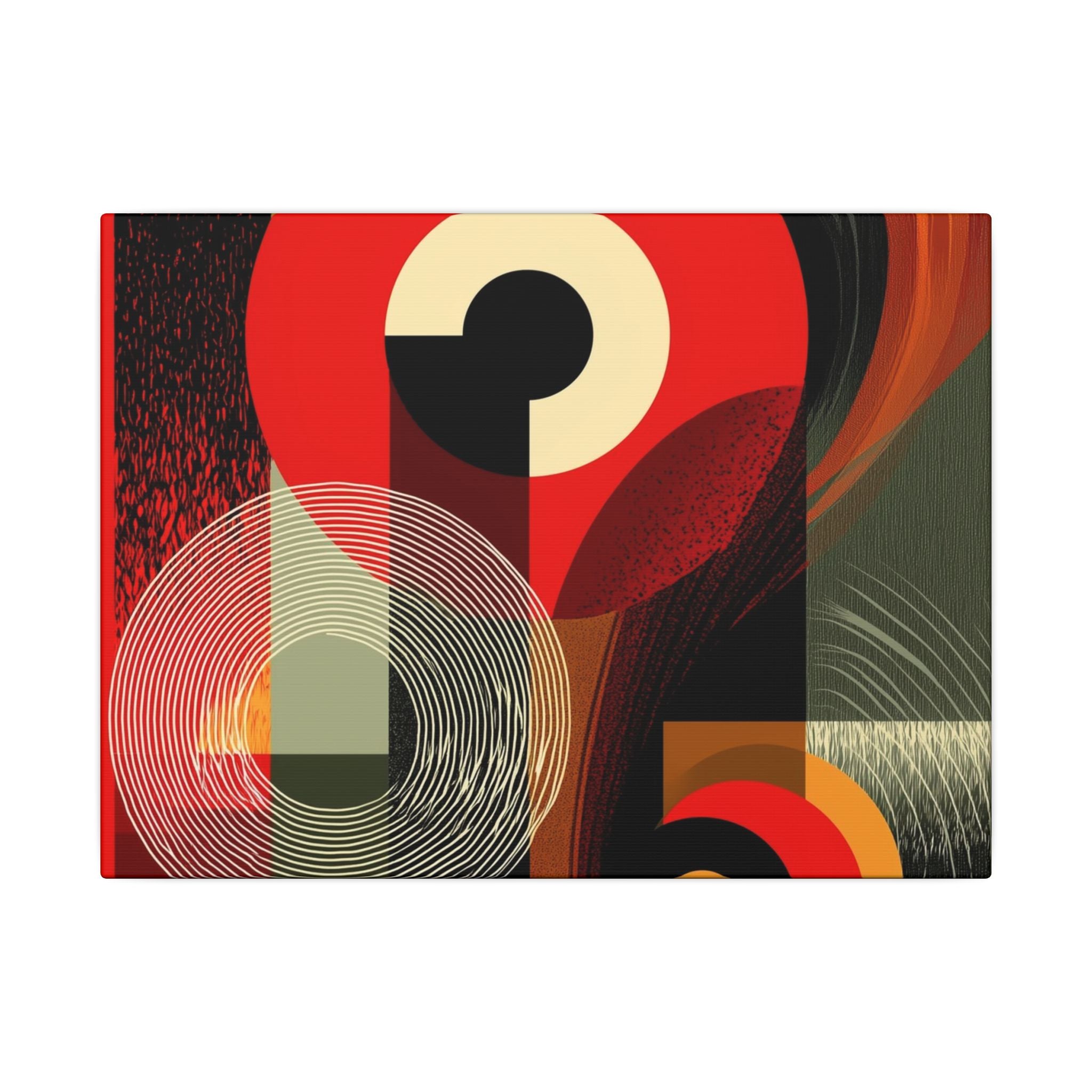 Geometric Convergence: Mid-Century Modern Abstract, Constructivist Design Principles, Bold Chromatic Composition   |   Custom Orders