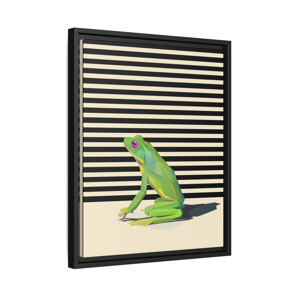 Geometric Frog Persona: Modern Wildlife Illustration, Vibrant Graphic Design   |  Personalized & Custom Orders Available