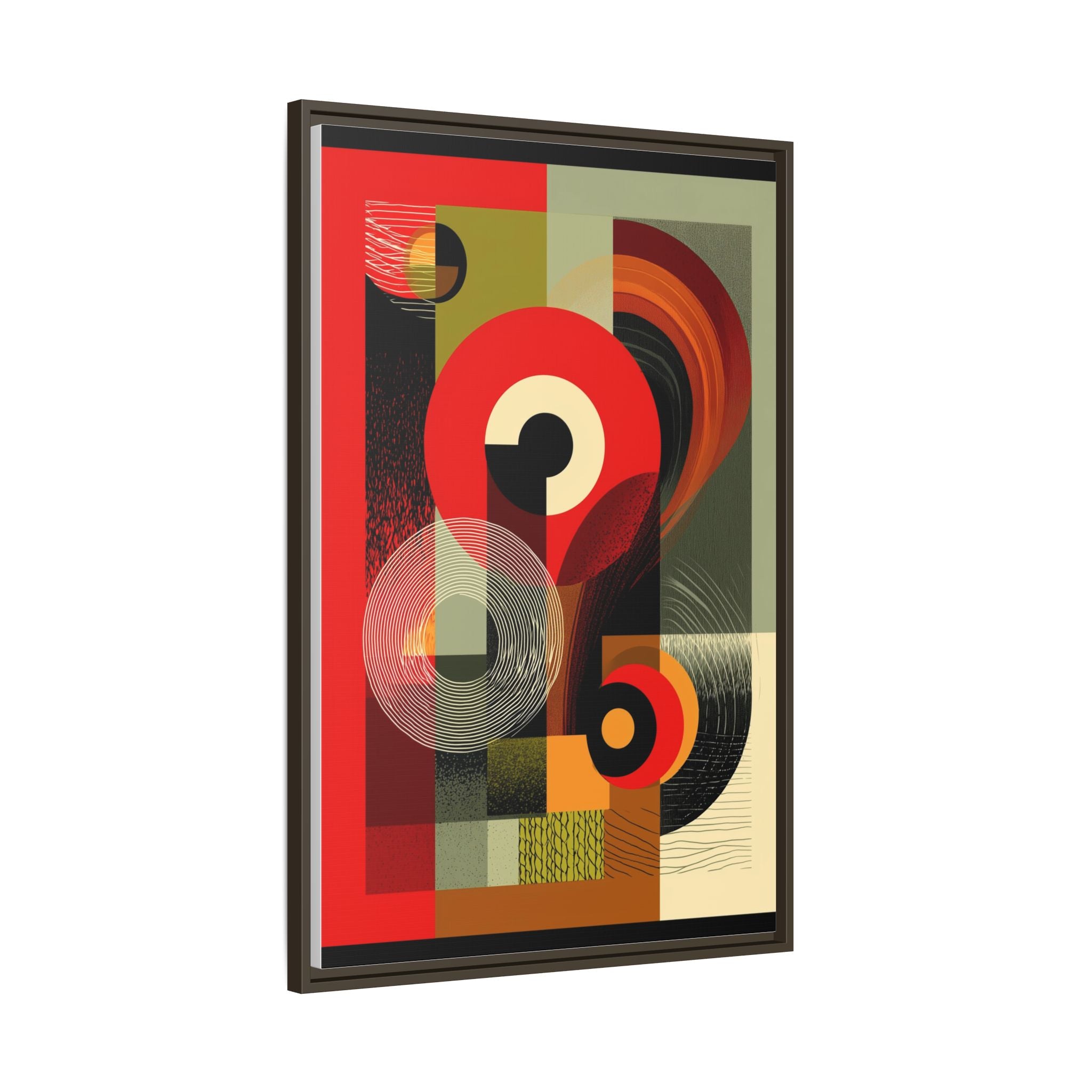 Chromatic Geometrics: Abstract Constructivist Composition, Modernist Color Blocking, Layered Circular Forms   |   Custom Orders Accepted