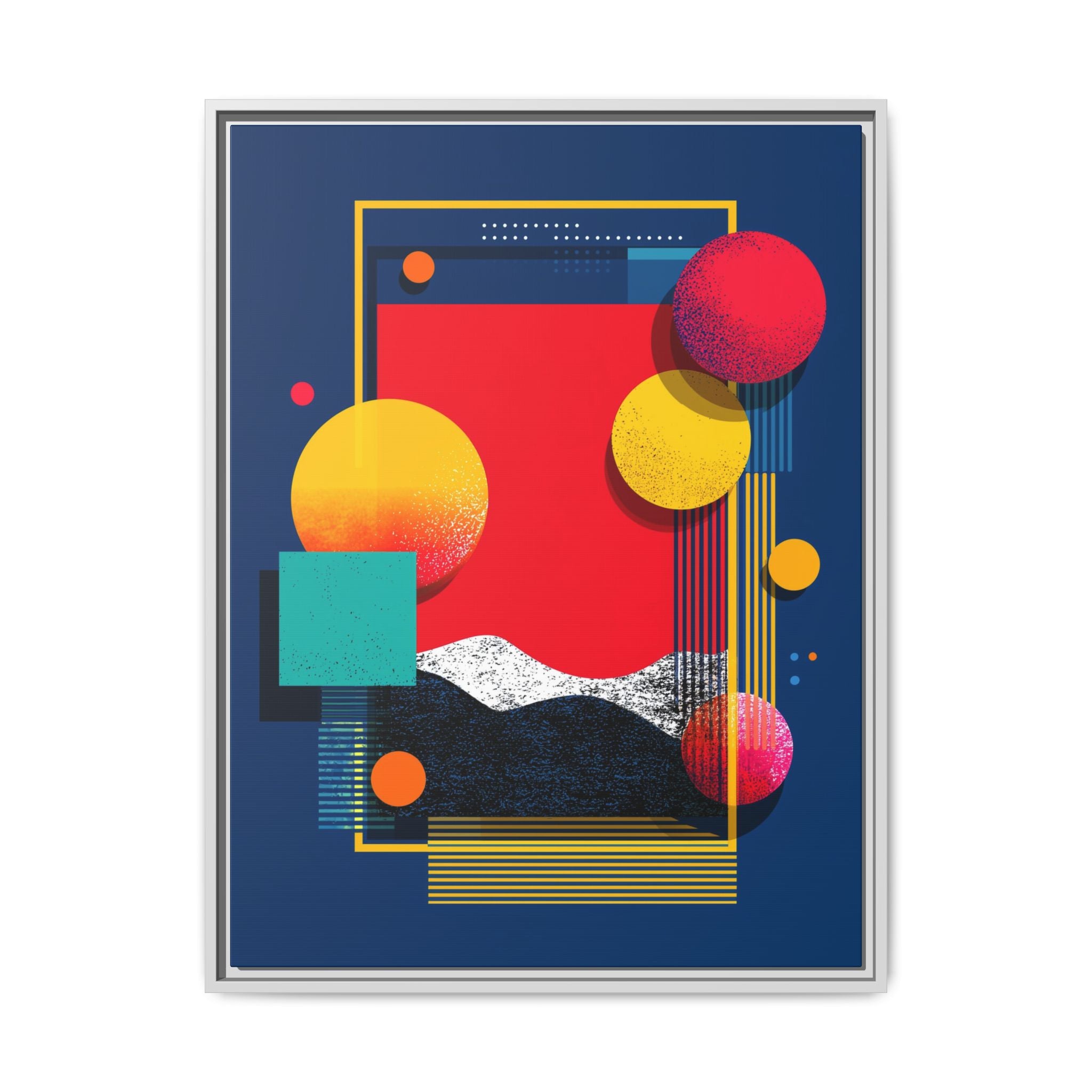 Geometric Horizons: Abstract Landscape Composition, Modernist Digital Art, Colorful Geometric Design   |   Custom Orders Accepted