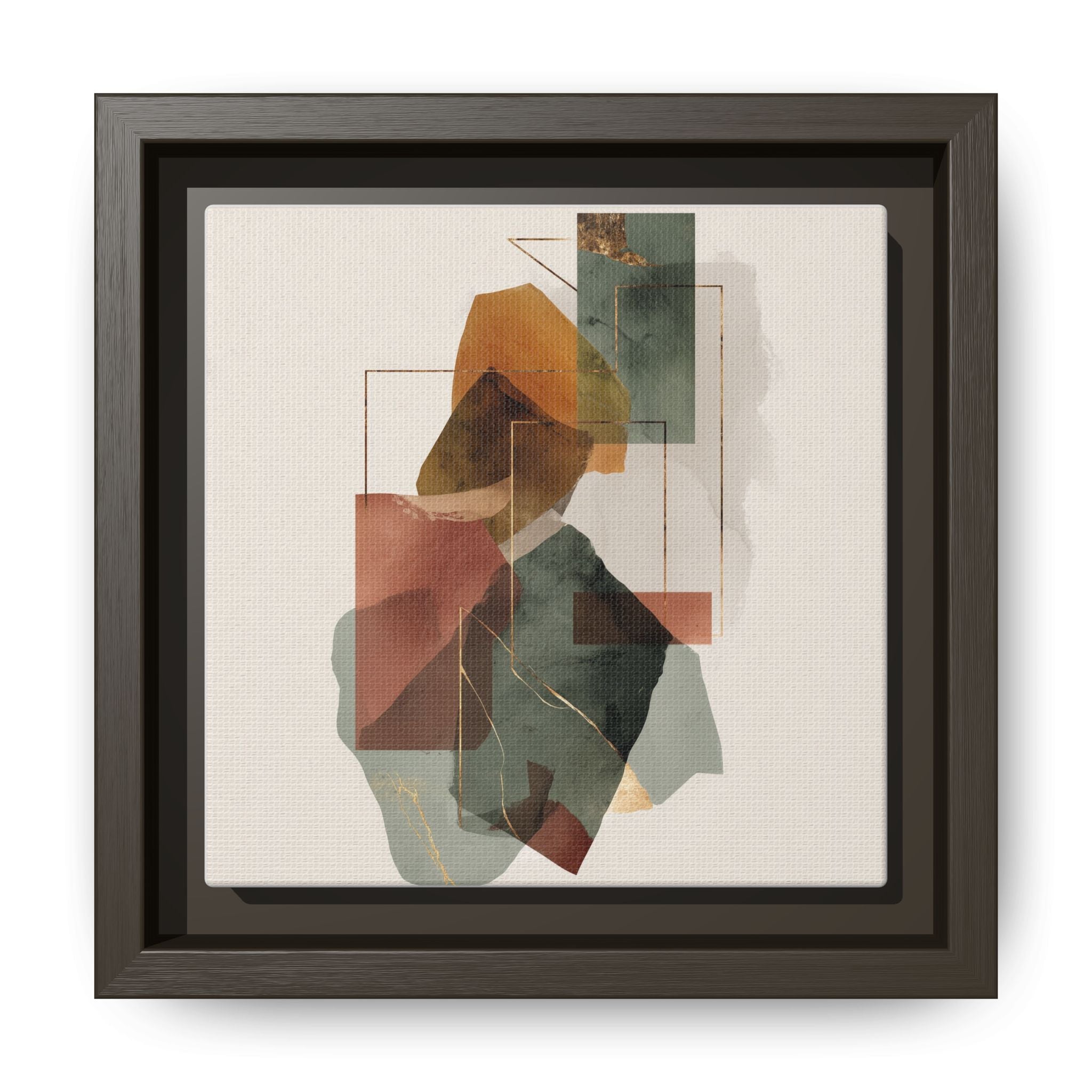 Harmonic Geometries: Architectural Abstraction, Earthy Palette, Minimalist Composition   |   Custom Orders Accepted