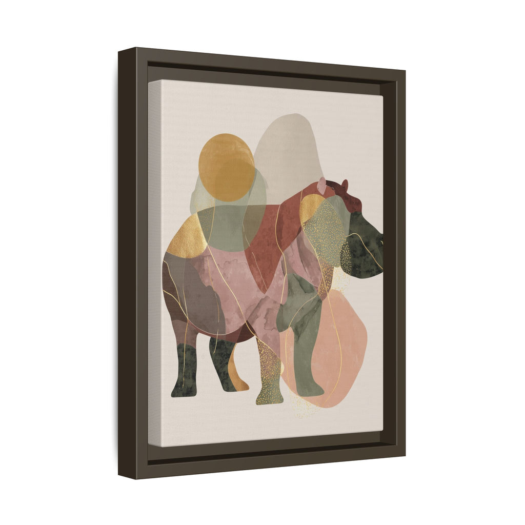 Geometric Harmony: Abstract Hippo Silhouette, Modern Minimalist Animal Art   |    Custom Orders Available