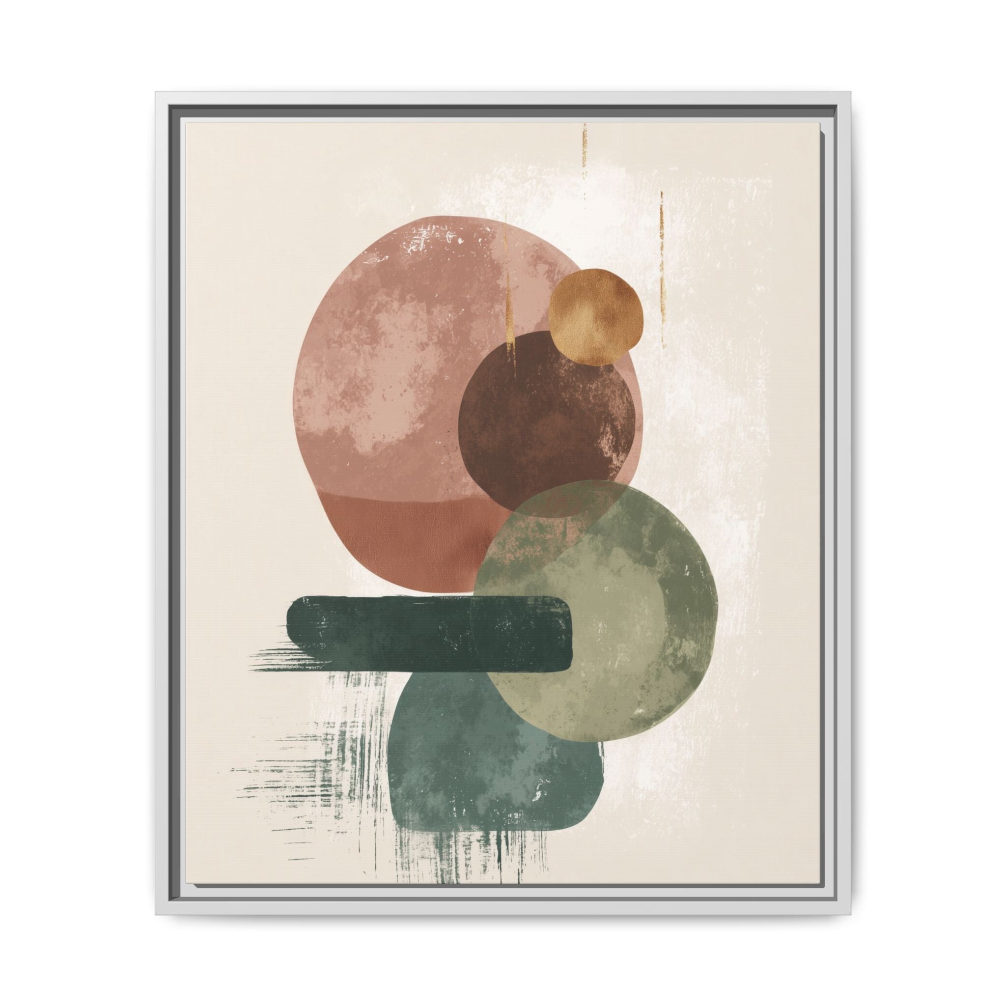 Organic Intersections: Watercolor Abstraction, Earth Tone Composition, Modern Minimalist Art   |   Custom Orders Accepted