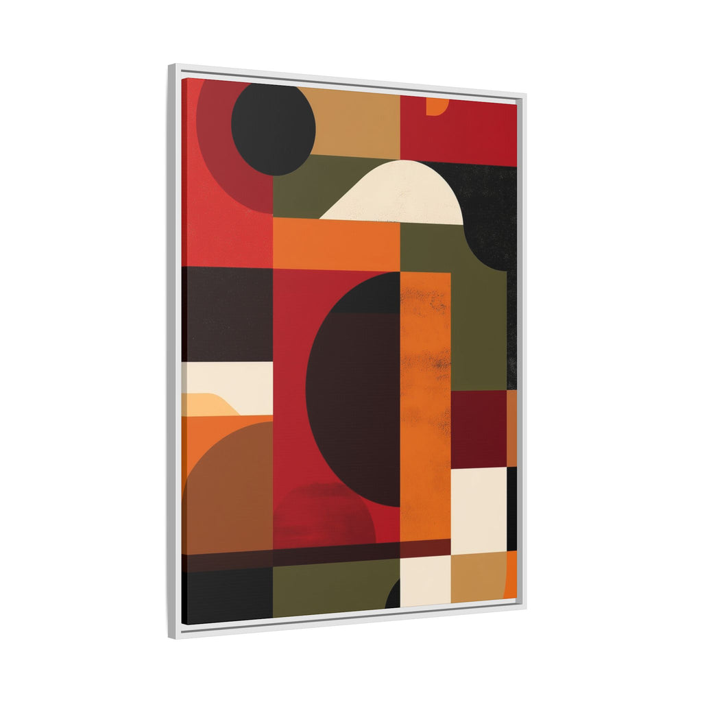 Geometric Convergence: Abstract Bauhaus Design, Constructivist Color Blocks, Architectural Art Composition   |   Custom Orders Accepted