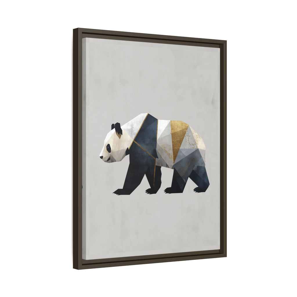 Geometric Panda: Cubist Animal Portrait, Modern Minimalist Art Style   |  Personalized & Custom Orders Available