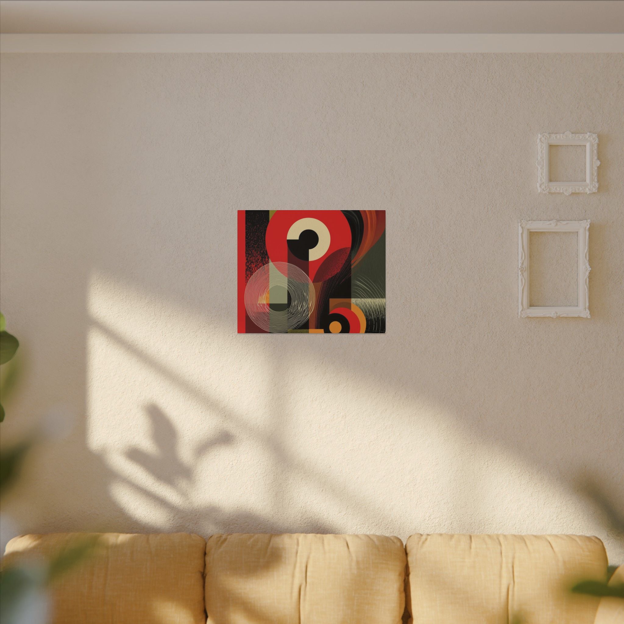 Geometric Convergence: Mid-Century Modern Abstract, Constructivist Design Principles, Bold Chromatic Composition   |   Custom Orders