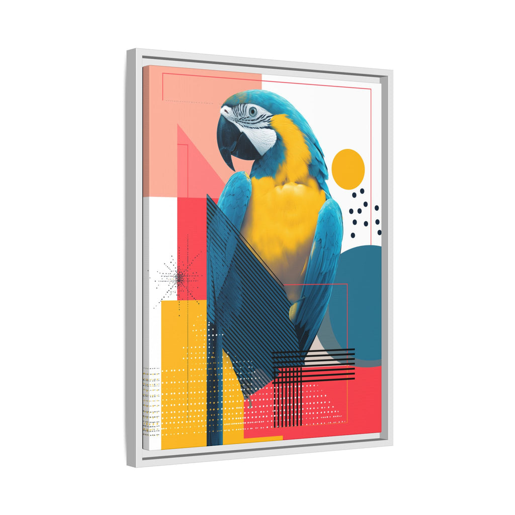 Macaw in Geometry: Vibrant Wildlife Digital Art, Modernist Design Fusion   |    Custom Orders Available