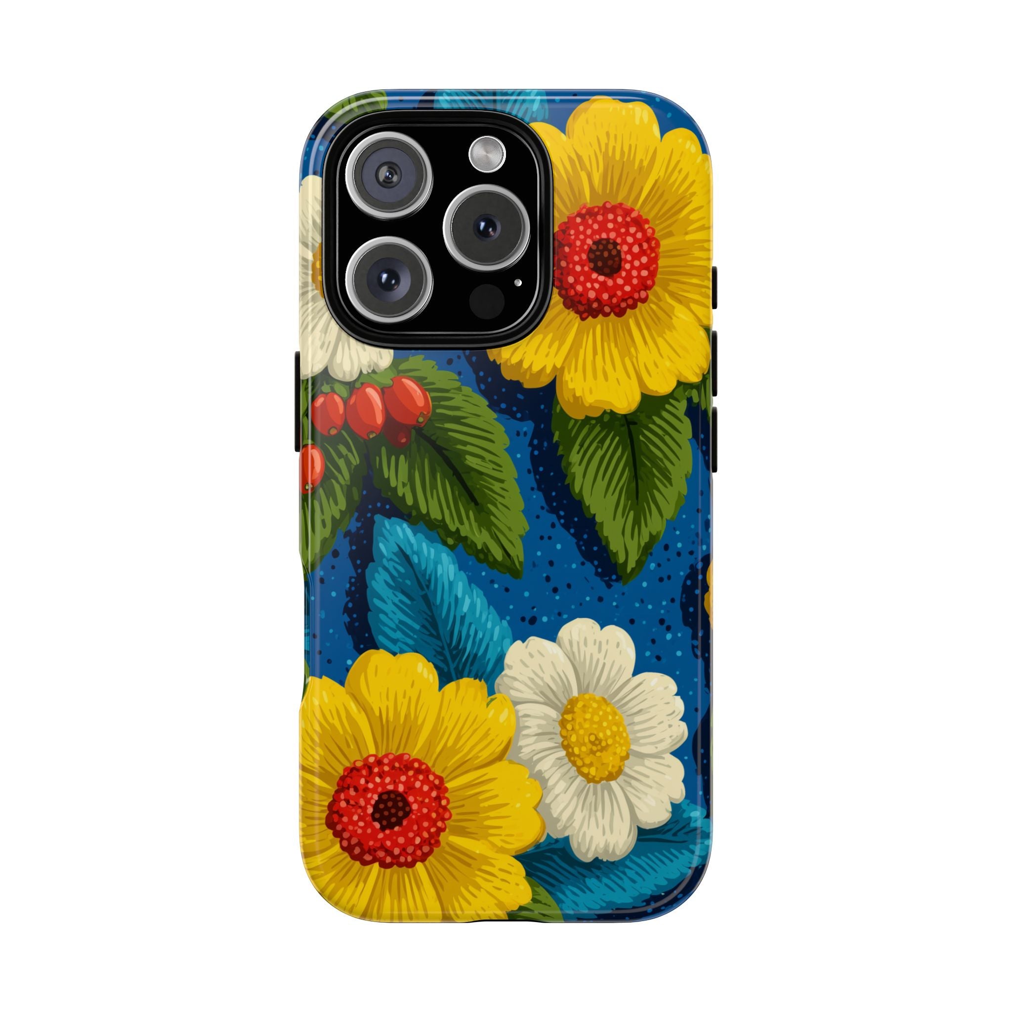 Summer Tough Cases: Floral Fine Art Phone Case, Fun Beach Vibe Phone Accessory, Summer Travel Gift, Colorful Phone Cover, Casual Style Tech