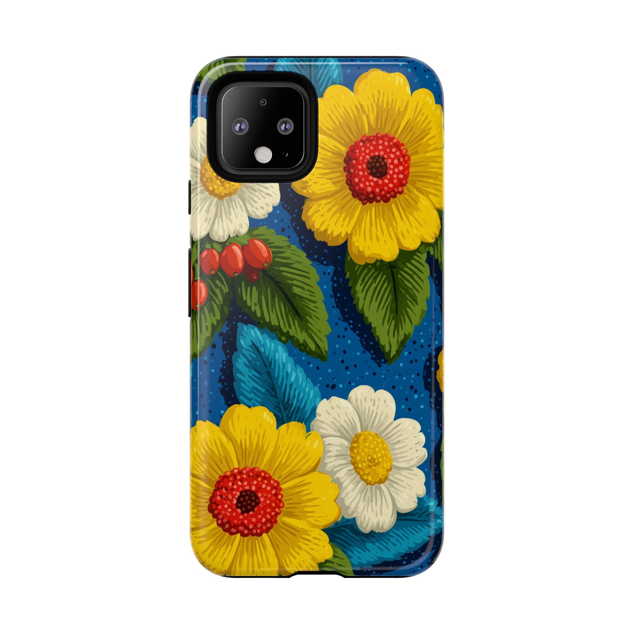 Summer Tough Cases: Floral Fine Art Phone Case, Fun Beach Vibe Phone Accessory, Summer Travel Gift, Colorful Phone Cover, Casual Style Tech