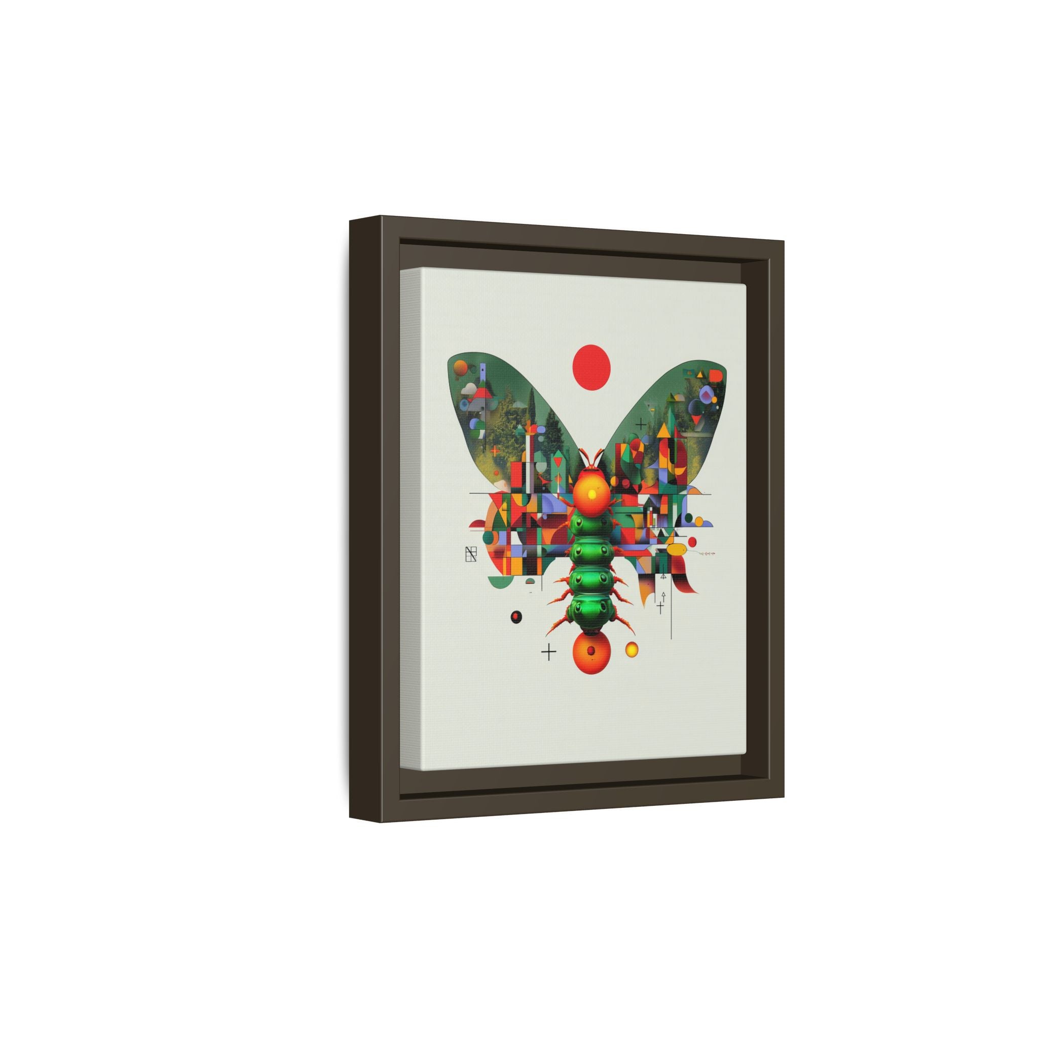 Digital Butterfly Framed Print, Cubist Architectural Abstraction   |  Personalized & Custom Orders Available