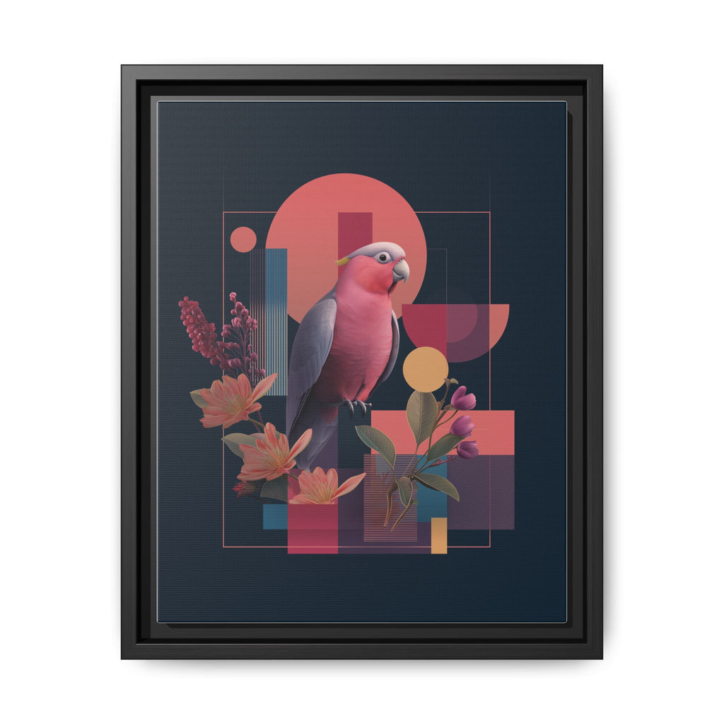 Geometric Rose Galah: Digital Art Deco, Retro-Futuristic Parrot Composition   |    Custom Orders Available