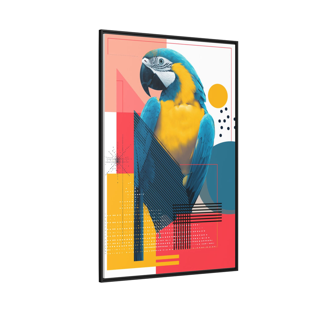 Macaw in Geometry: Vibrant Wildlife Digital Art, Modernist Design Fusion   |    Custom Orders Available