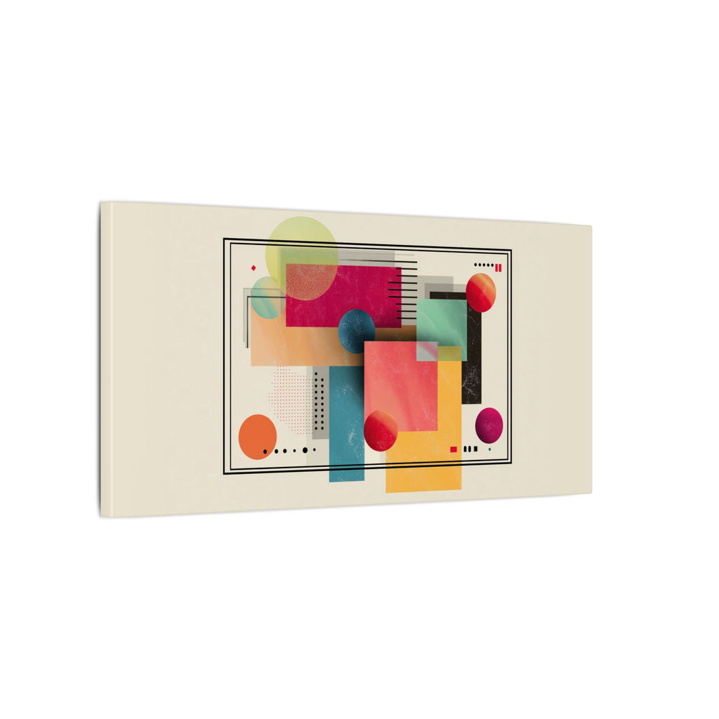 Geometric Dynamism: Bauhaus Abstraction, Translucent Shapes, Modernist Composition   |   Custom Orders Accepted