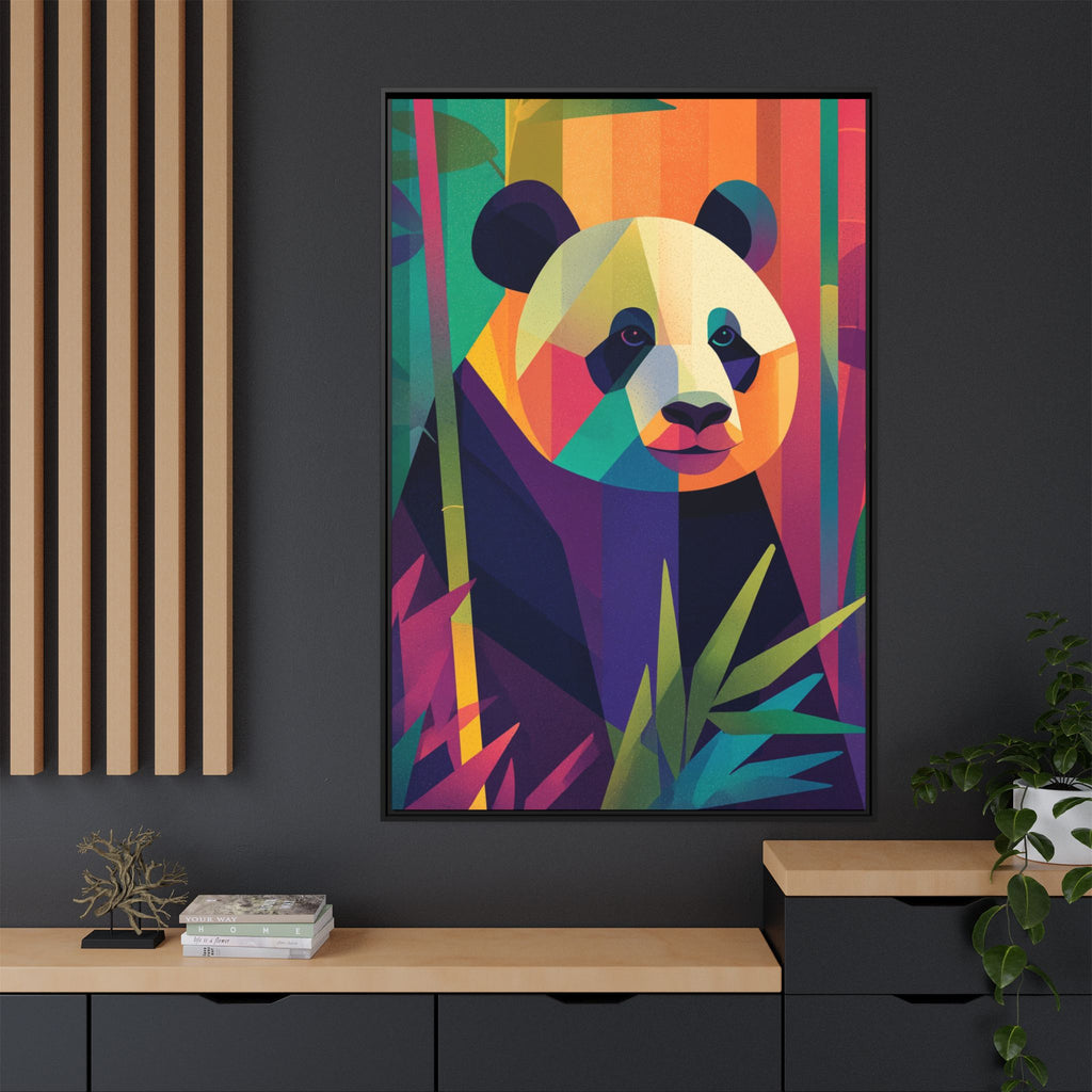 Geometric Panda Framed Print : Kaleidoscope Panda, Digital Art Illustration   |  Personalized & Custom Orders Available