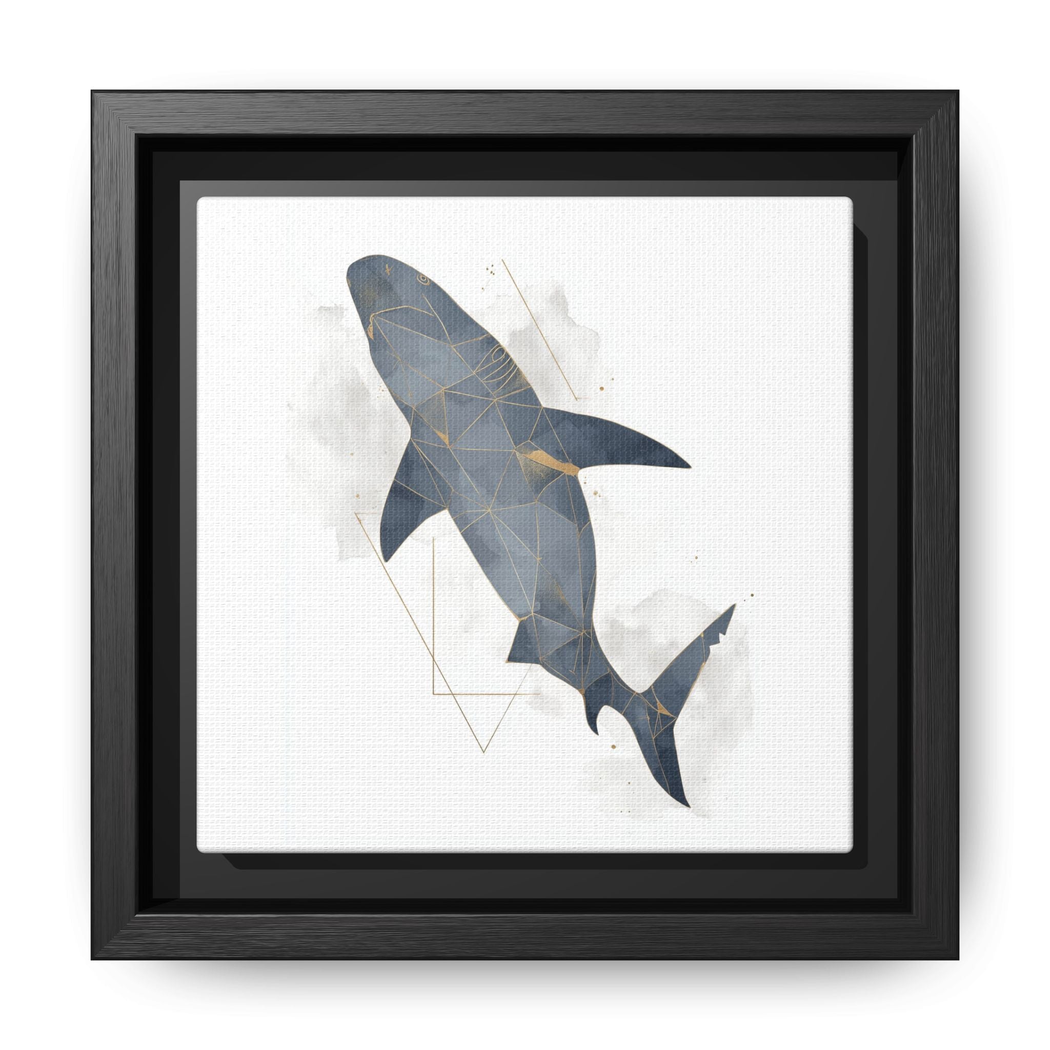 Aquatic Geometry: Shark Polygon Abstraction, Oceanic Digital Art   |  Personalized & Custom Orders Available