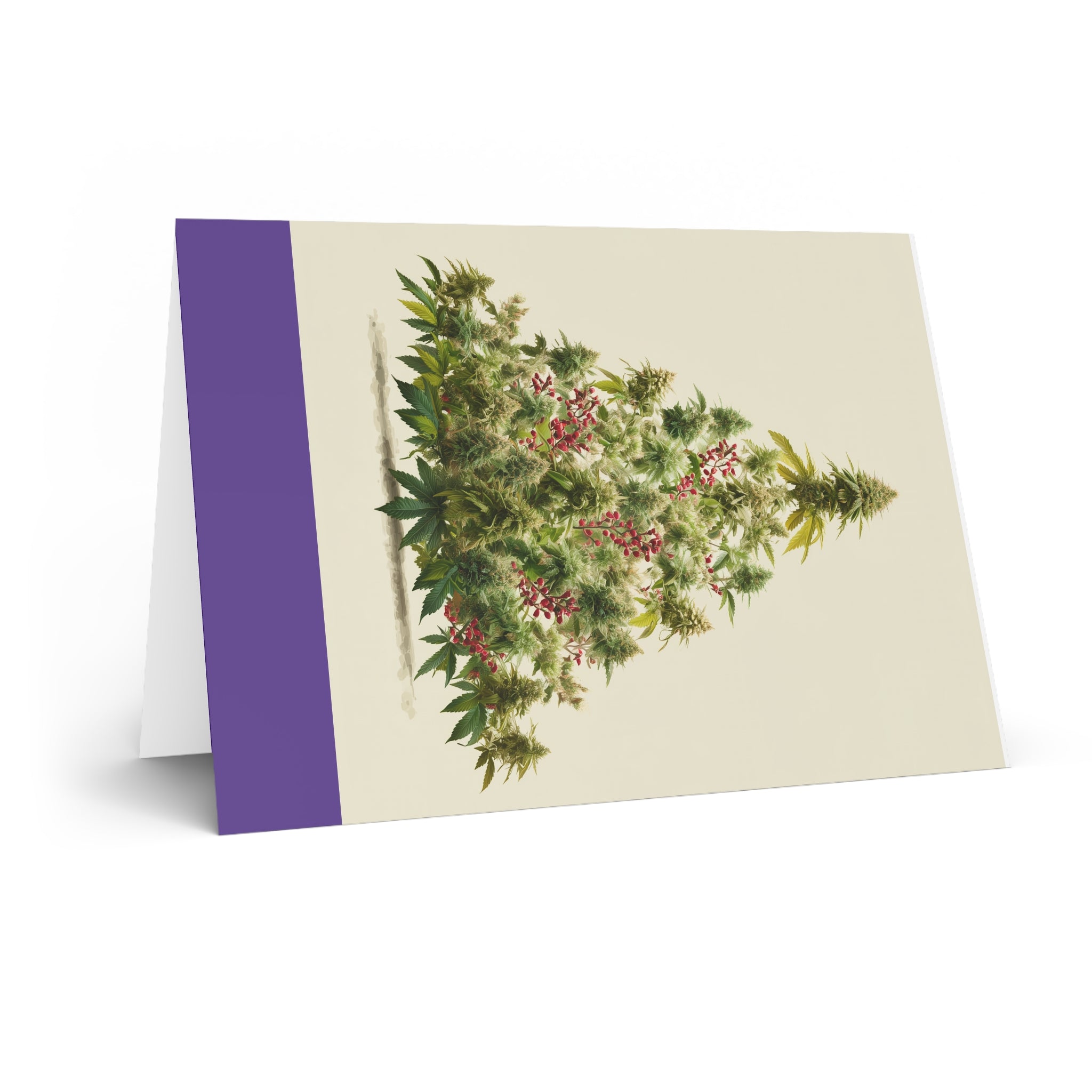 Whimsical Marijuana Holiday Greeting Cards | Unique Eco-Friendly Cards | Perfect for Birthdays, Christmas & More