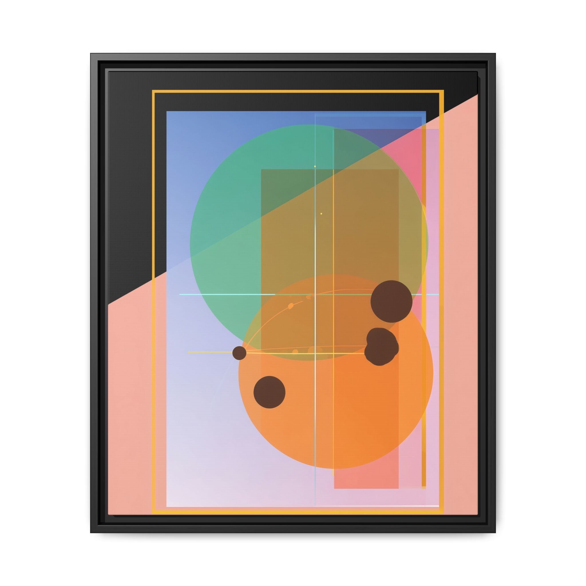 Geometric Harmony: Abstract Composition, Overlapping Shapes, Precision Design   |   Custom Orders Accepted
