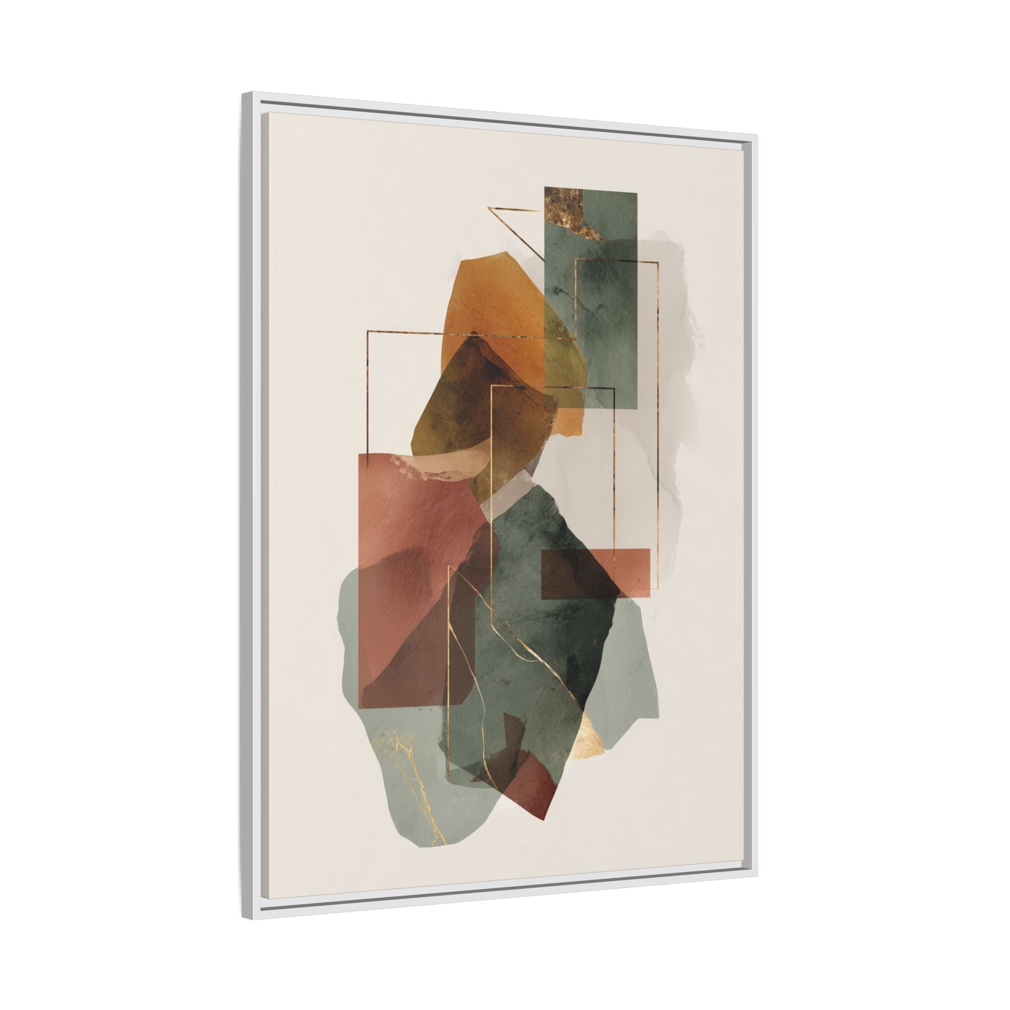 Harmonic Geometries: Architectural Abstraction, Earthy Palette, Minimalist Composition   |   Custom Orders Accepted