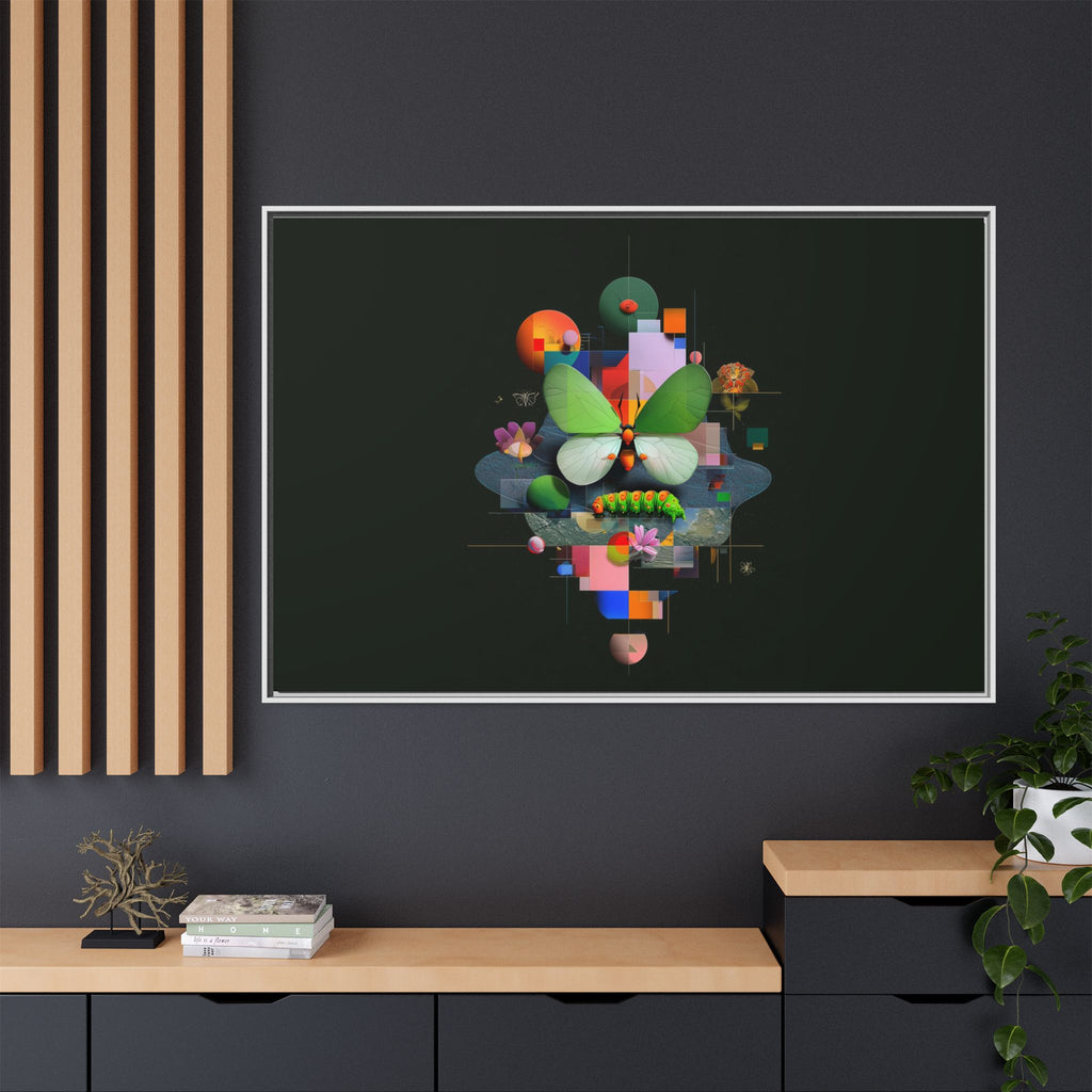 Geometric Metamorphosis: Abstract Nature Composition, Digital Cubist Butterfly Art   |    Custom Orders Available