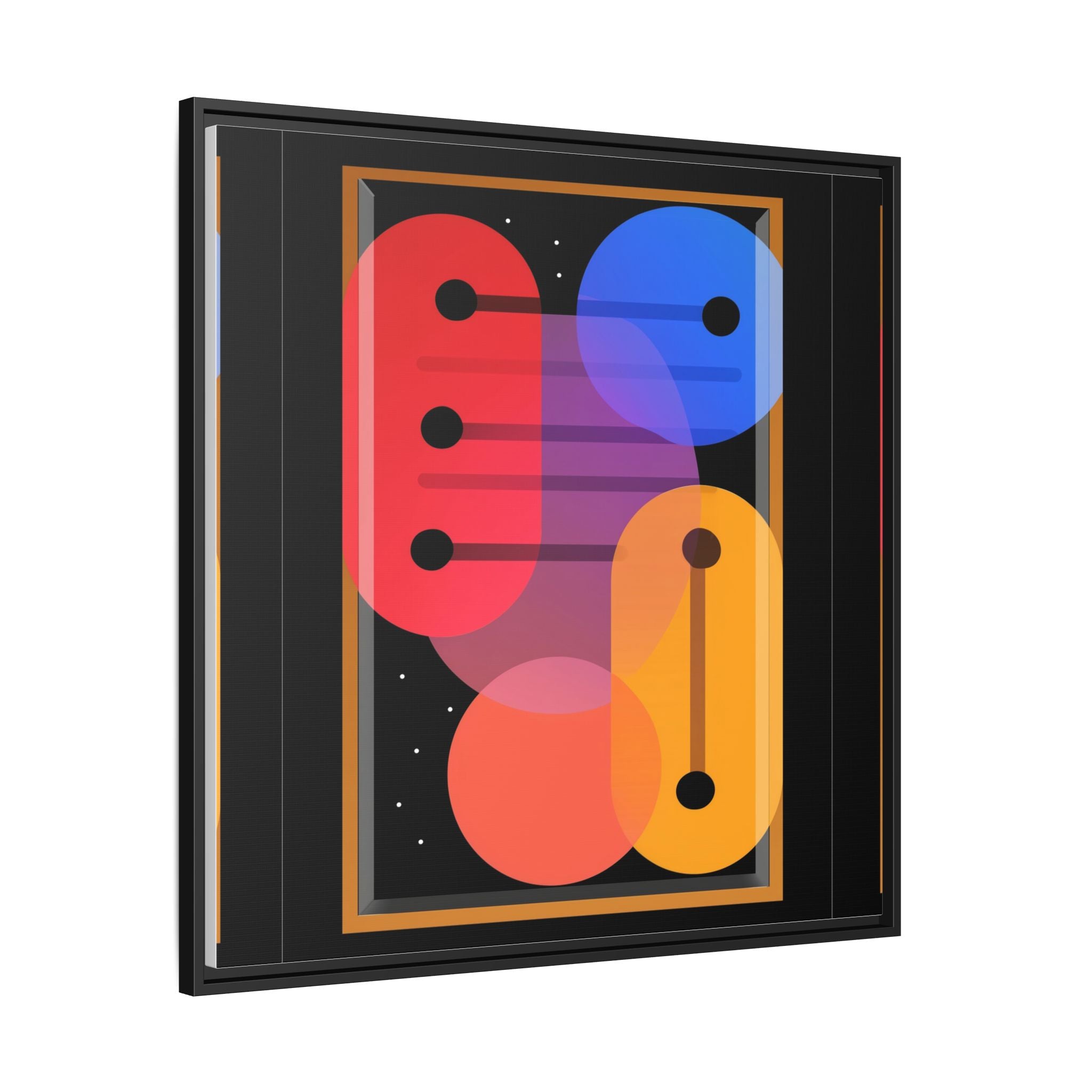 Celestial Geometry: Organic Shapes in Motion, Digital Abstract Composition, Vibrant Color Intersections   |   Custom Orders Accepted