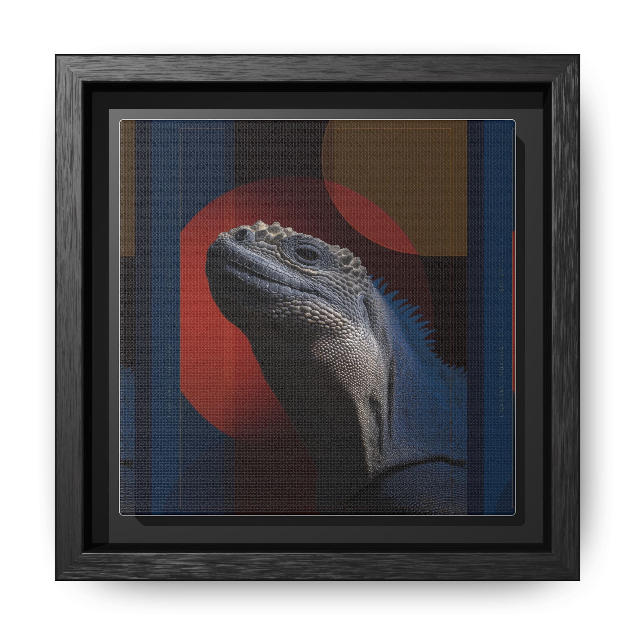 Scales of Antiquity: Prehistoric Reptilian Portrait, Abstract Geometric Composition   |    Custom Orders Available