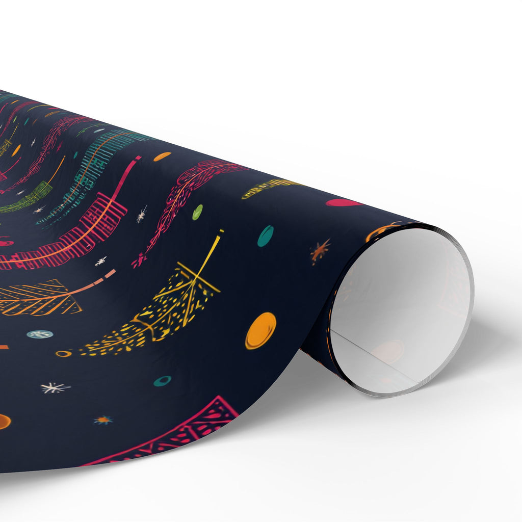 Festive Wrapping Paper - Cute Holiday Designs with Monkeys and Santa, Gift Wrapping, Christmas, Birthday, Baby Shower, Jungle Theme