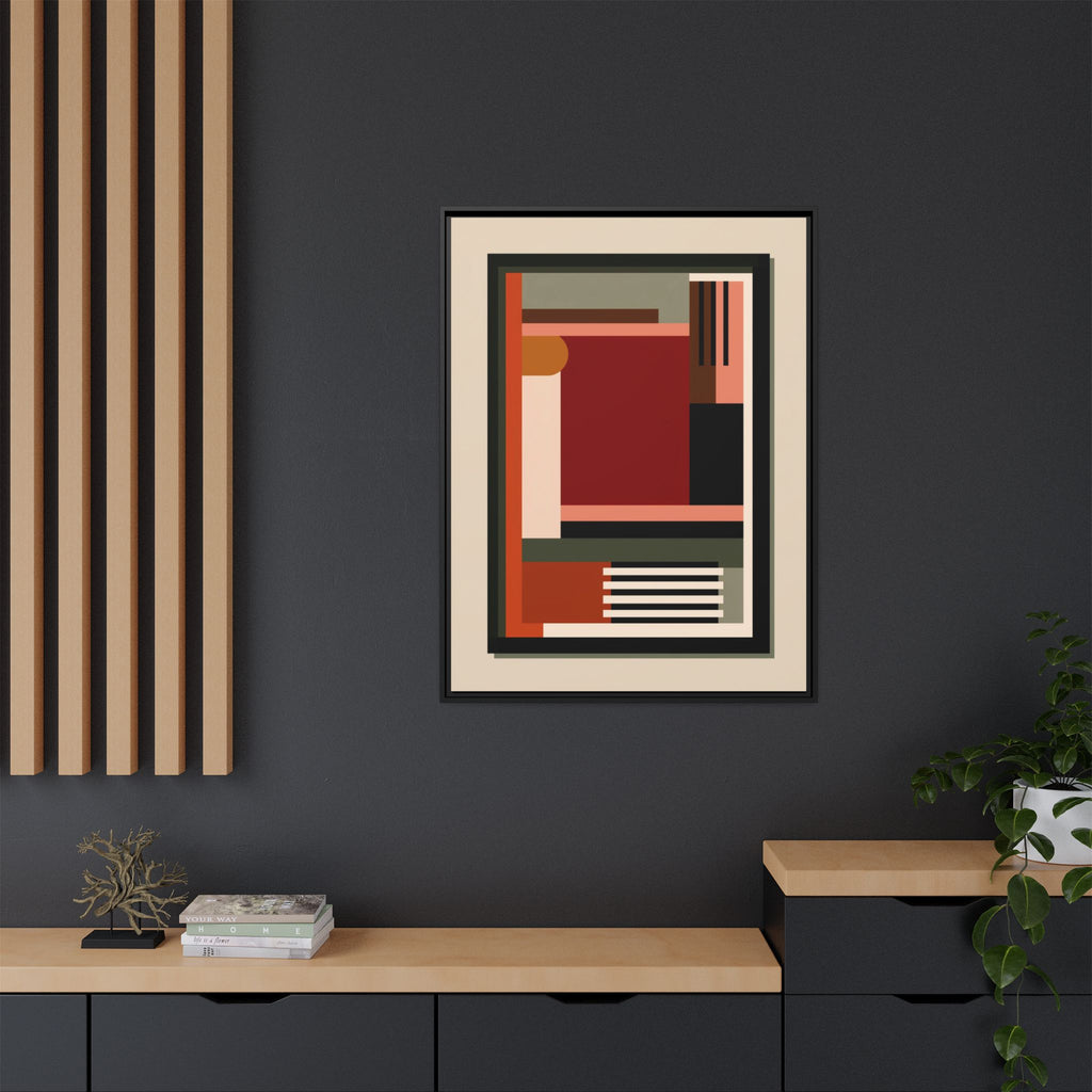 Architectural Geometries: Modern Abstract Composition, Bauhaus-Inspired Design, Geometric Color Blocking   |   Custom Orders Accepted