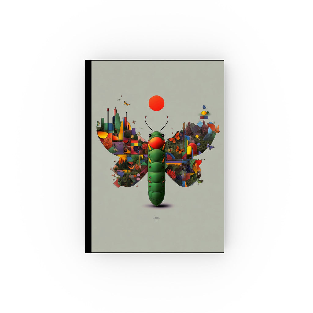 Metamorphosis of Form: Geometric Butterfly Landscape, Digital Surrealist Illustration Personalized Journal   |