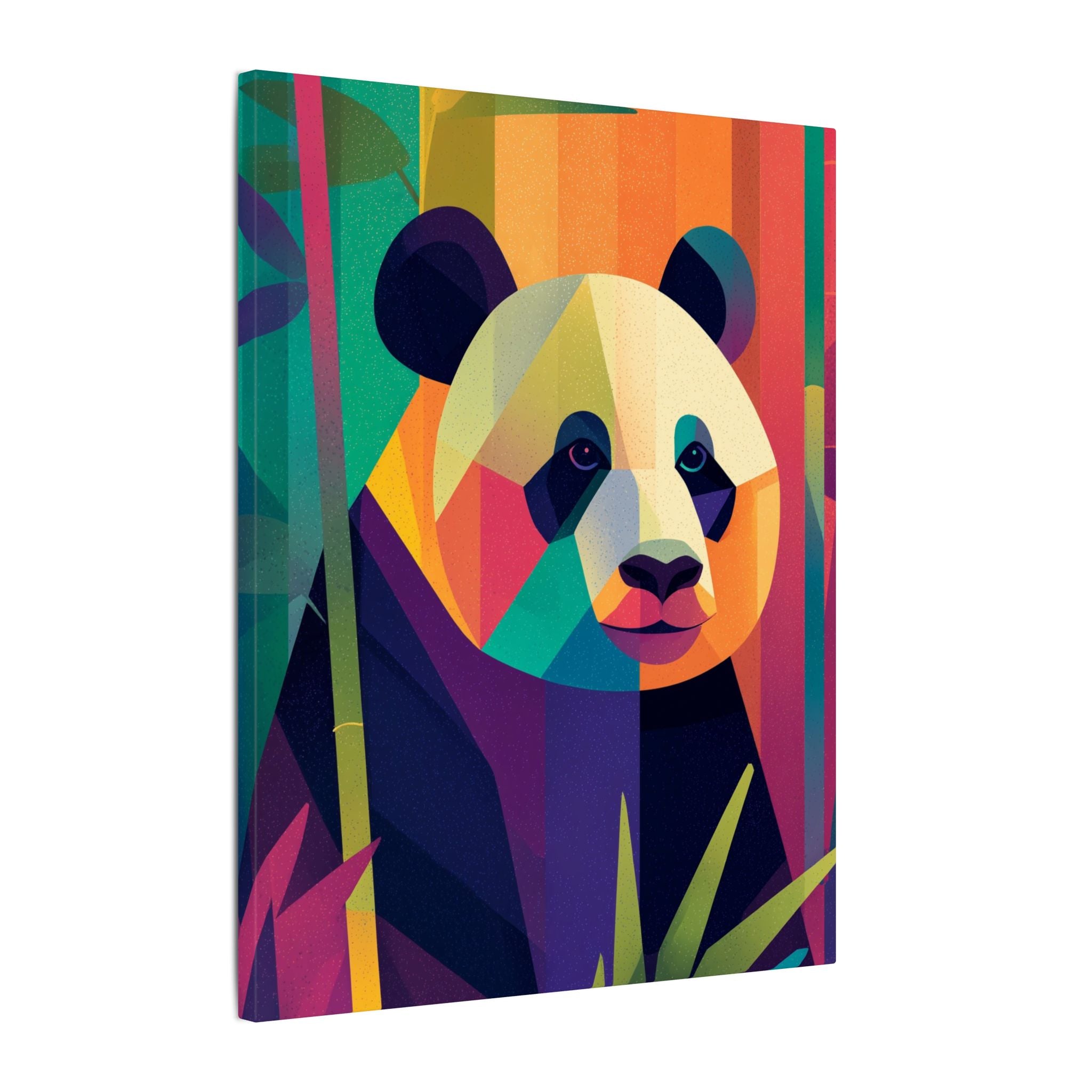 Geometric Panda: Cubist Wildlife, Colorful Fragmentation, Modern Digital Art   |  Personalized & Custom Orders Available