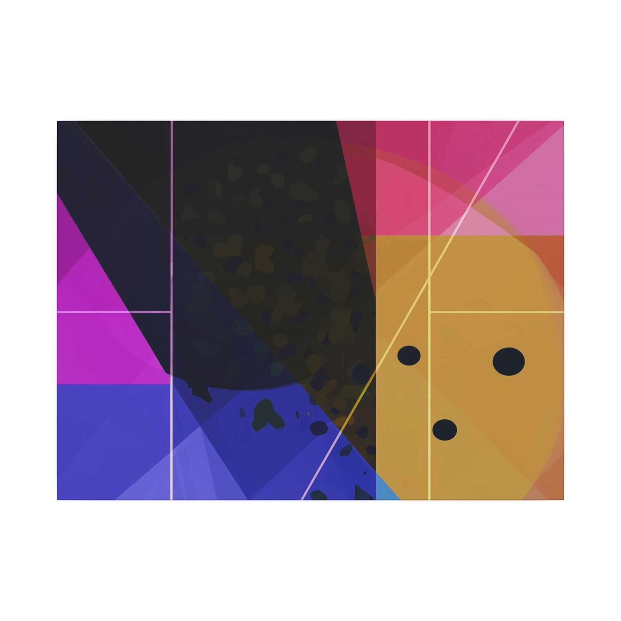 Geometric Intersections: Angular Minimalism, Digital Constructivism, Chromatic Grid Composition   |   Custom Orders Accepted