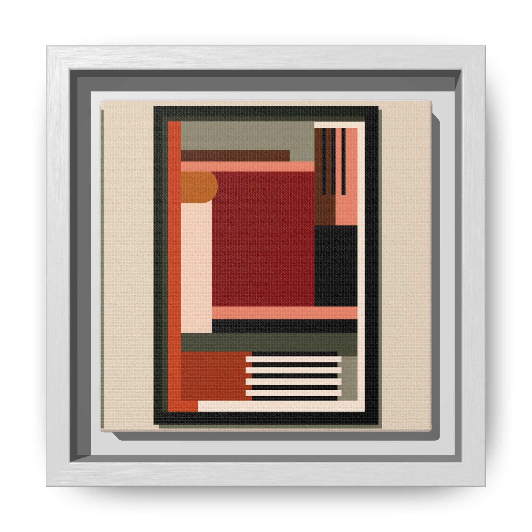 Architectural Geometries: Modern Abstract Composition, Bauhaus-Inspired Design, Geometric Color Blocking   |   Custom Orders Accepted