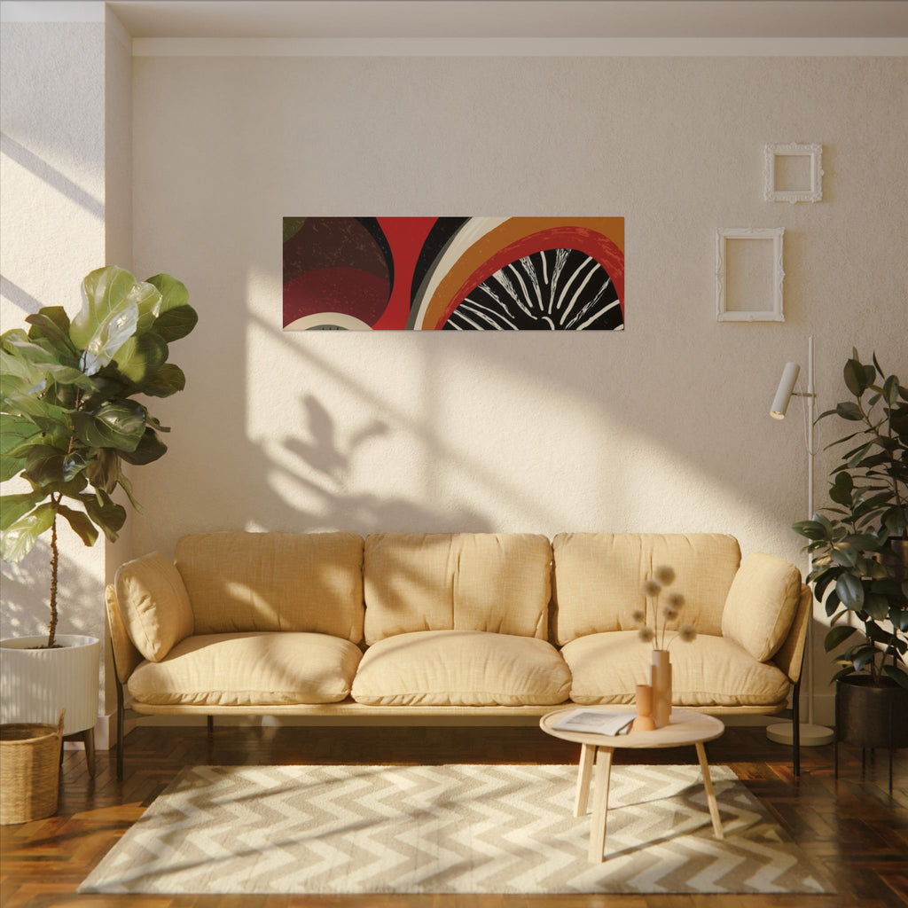 Harmonic Convergence: Organic Geometry, Mid-Century Modern Abstract, Earthy Palette Composition   |   Custom Orders Accepted