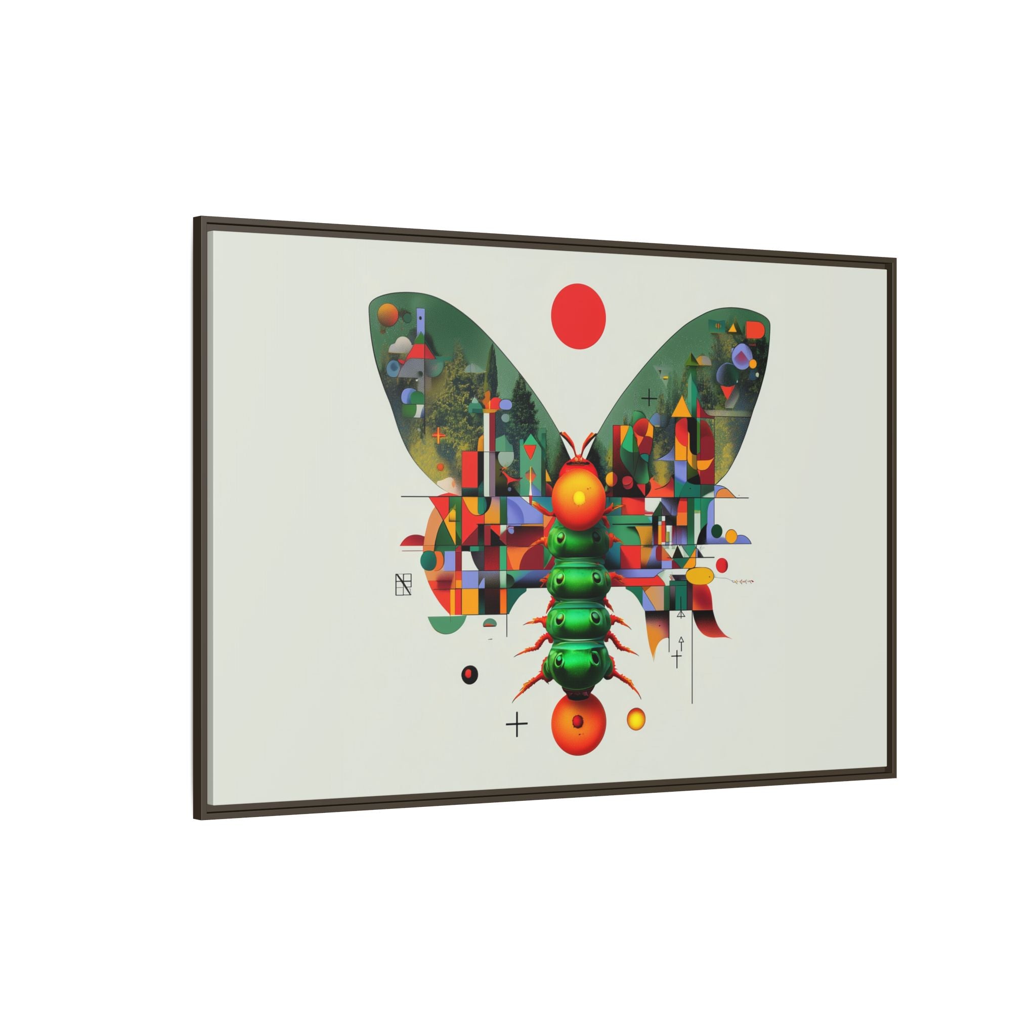 Metamorphic Geometry: Digital Butterfly Architecture, Cubist Nature Transformation   |    Custom Orders Available