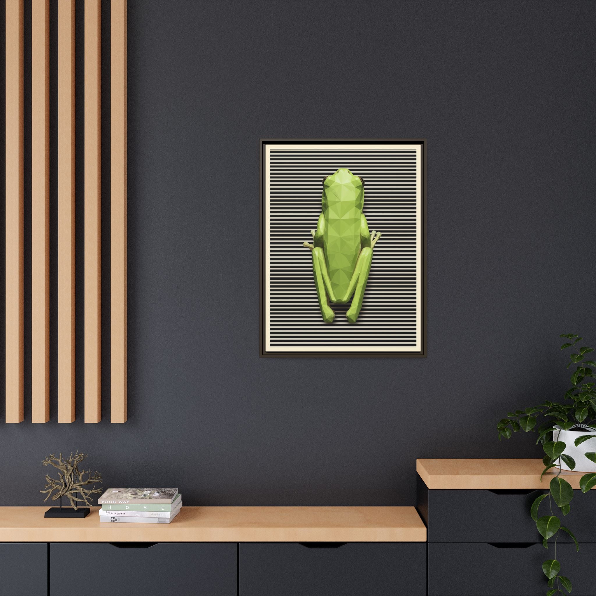 Geometric Amphibian: Low-Poly Frog Design, Digital Art Minimalism   |  Personalized & Custom Orders Available