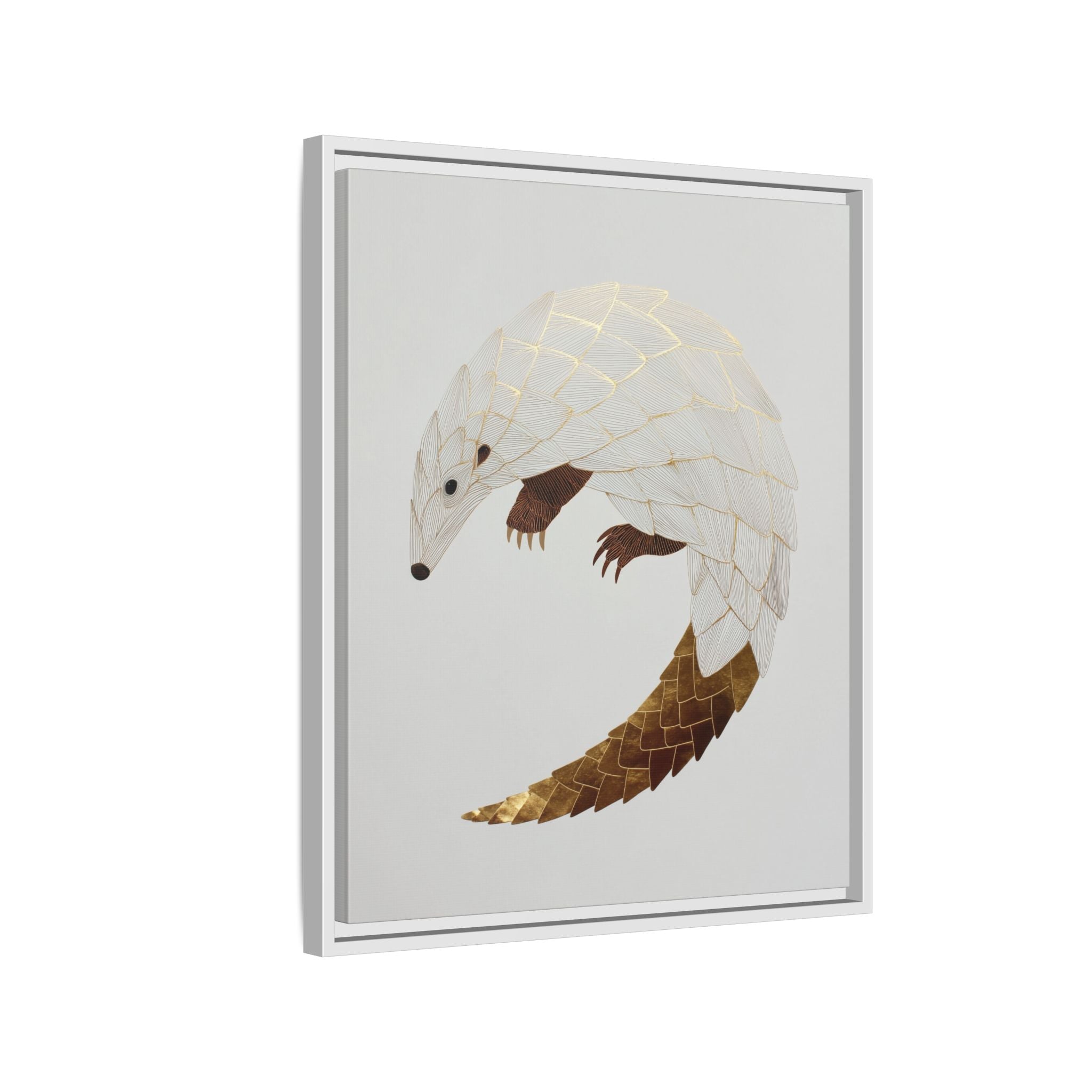 Geometric Hedgehog: Minimalist Wildlife Illustration, Layered Metallic Geometric Art   |    Custom Orders Available