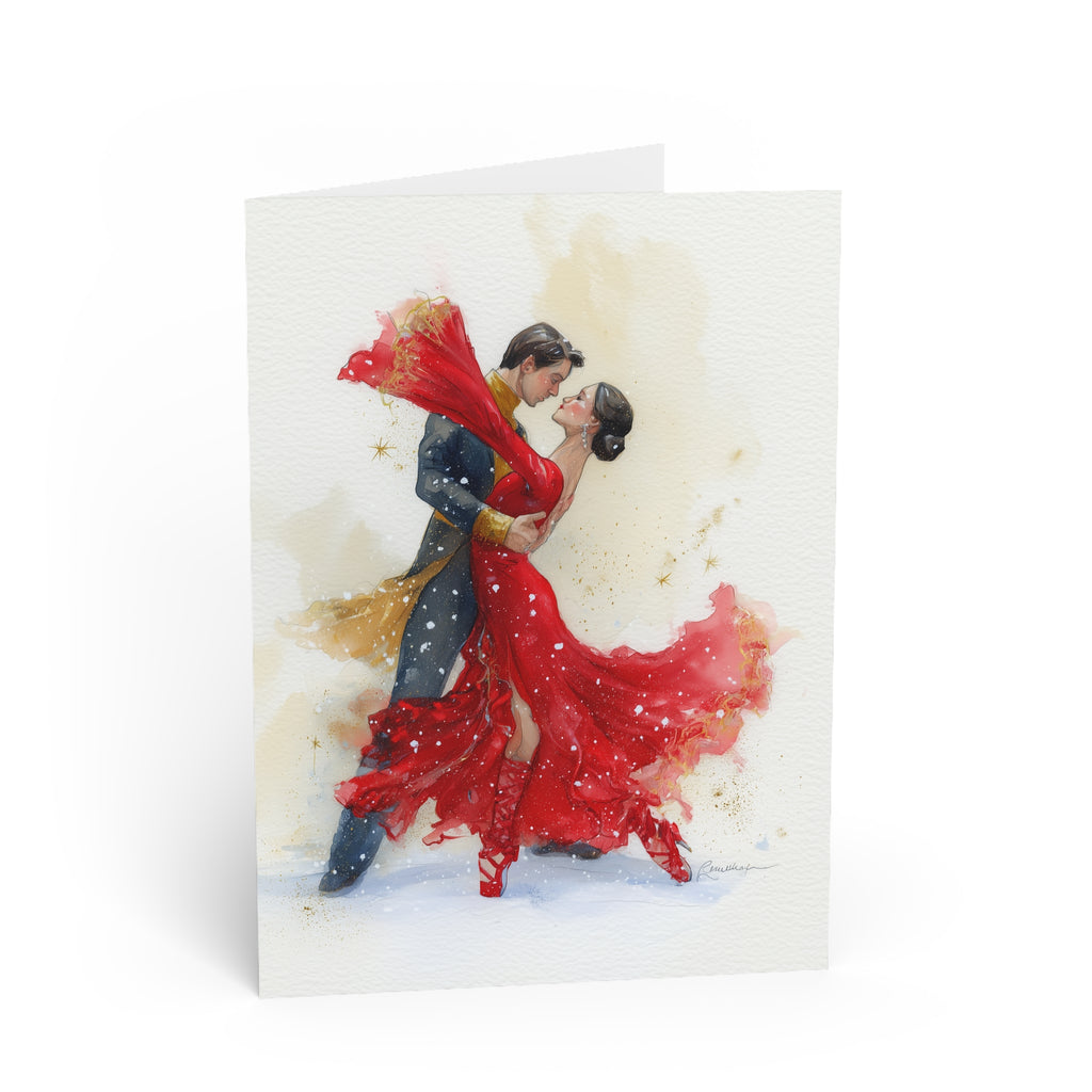 Christmas Salsa Dancing Greeting Card