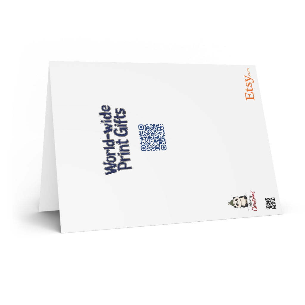 Festive Panda Greetings: Cute Christmas Cartoon, Kawaii Winter Illustration, Holiday Character Design | Custom Orders Accepted