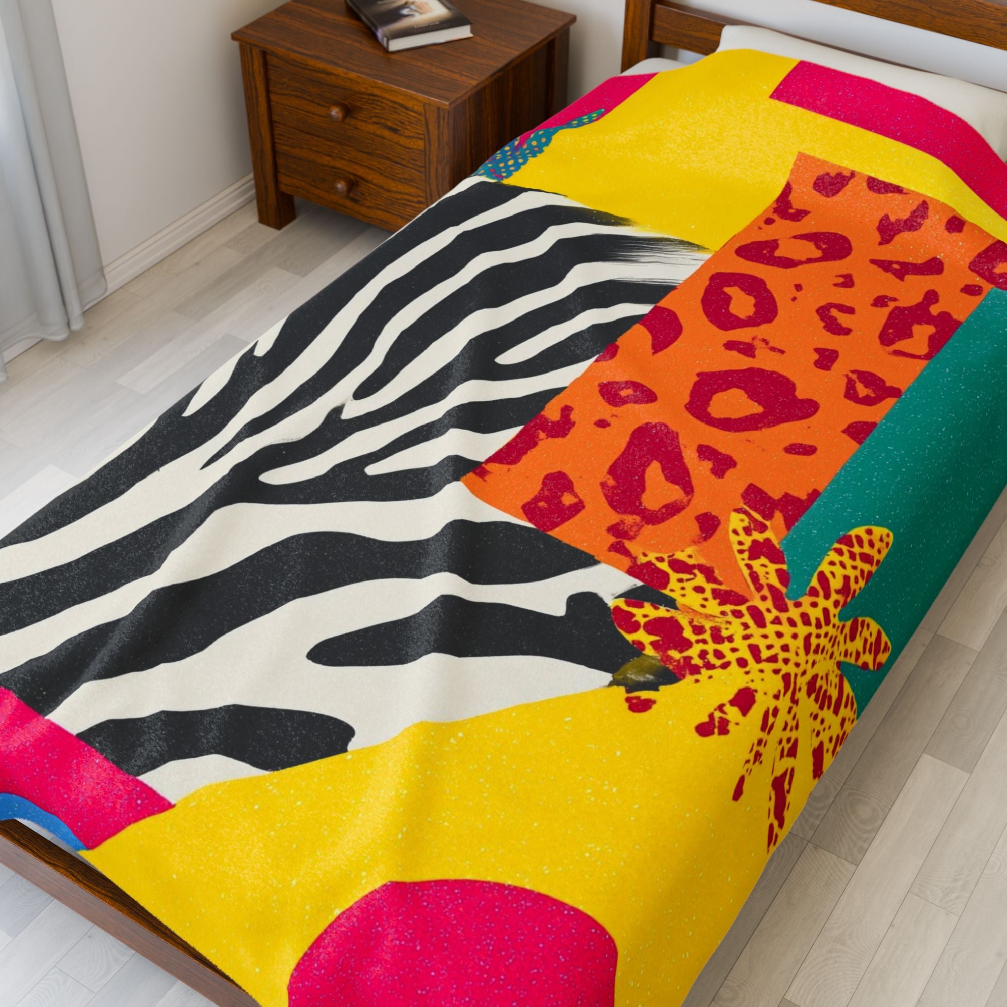 Wild Geometrics: Memphis Design Meets Animal Prints, Pop Art Color Explosion   |    Custom Orders Available